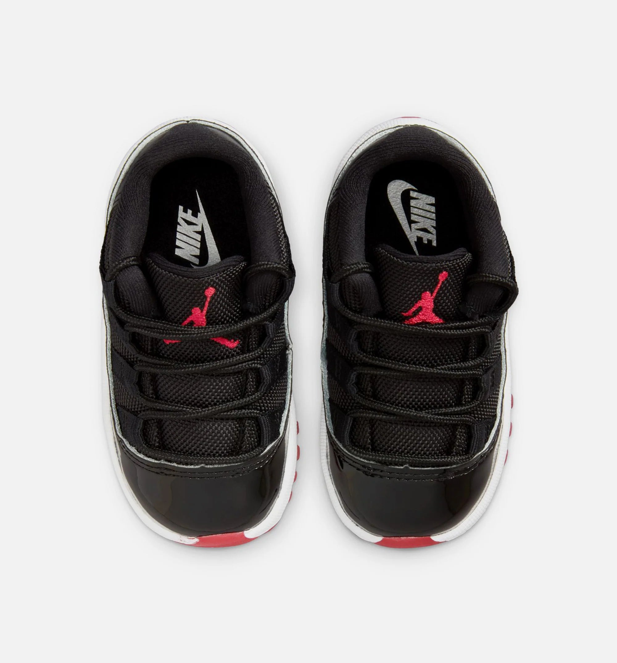 Air Jordan 11 Retro Bred Infant Toddler Lifestyle Shoe Black Varsity Red White