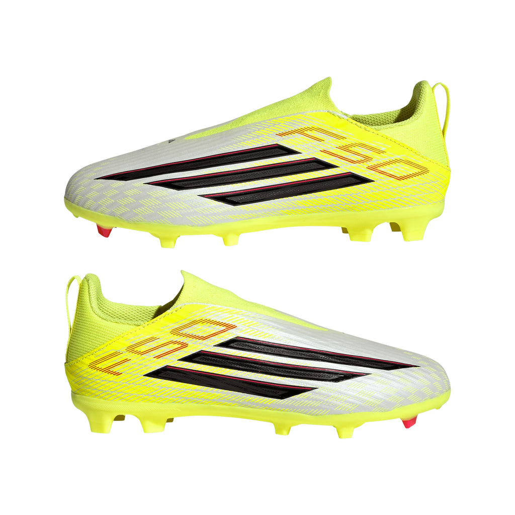 adidas F50 League Laceless FG MG Firm Ground Multi Ground Youth Soccer Cleats Yellow Black Red