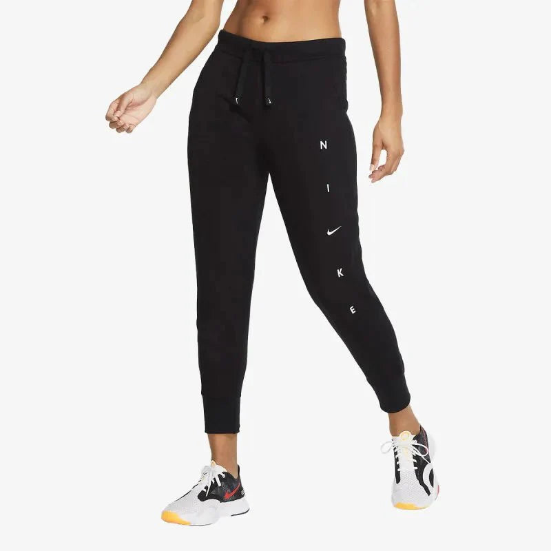 Nike Womens Dri Fit Get Fit Fleece Pant Black White