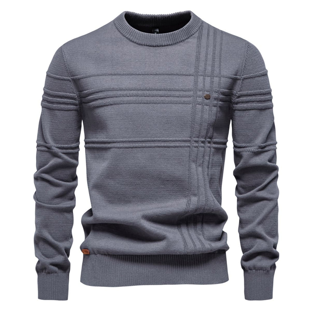 Mens Crew Neck Knit Sweater