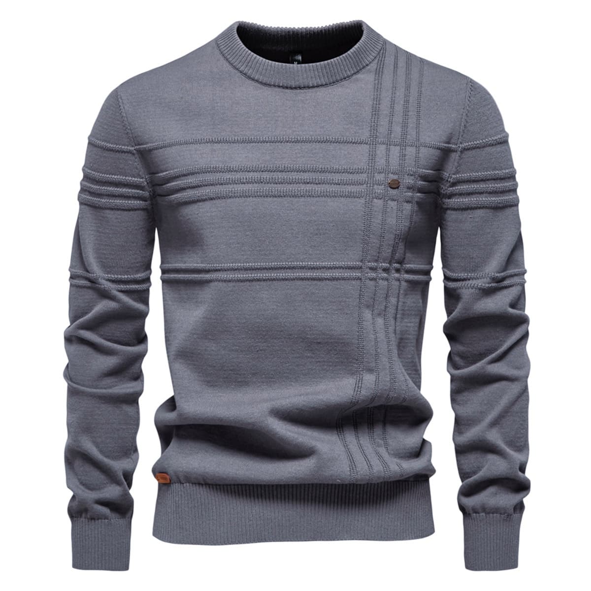 Mens Crew Neck Knit Sweater