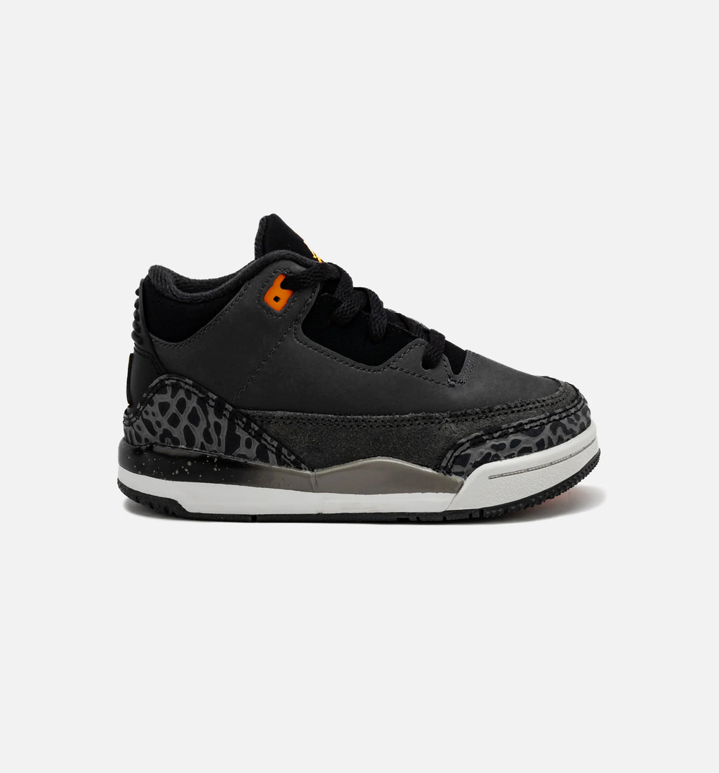 Air Jordan 3 Retro Fear Infant Toddler Lifestyle Shoe Night Stadium Total Orange