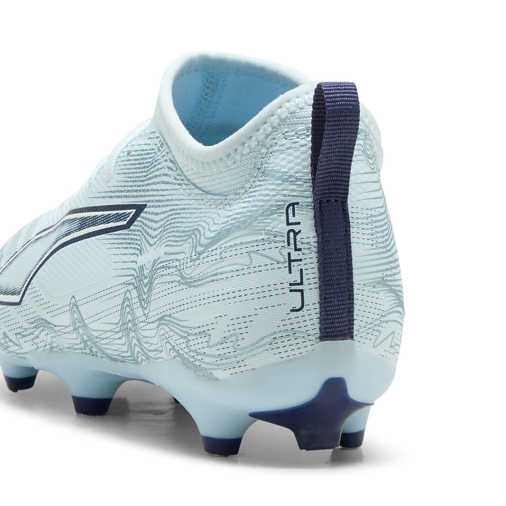 PUMA Ultra 6 Match FG AG Firm Ground Artificial Ground Youth Soccer Cleats Icy Blue White