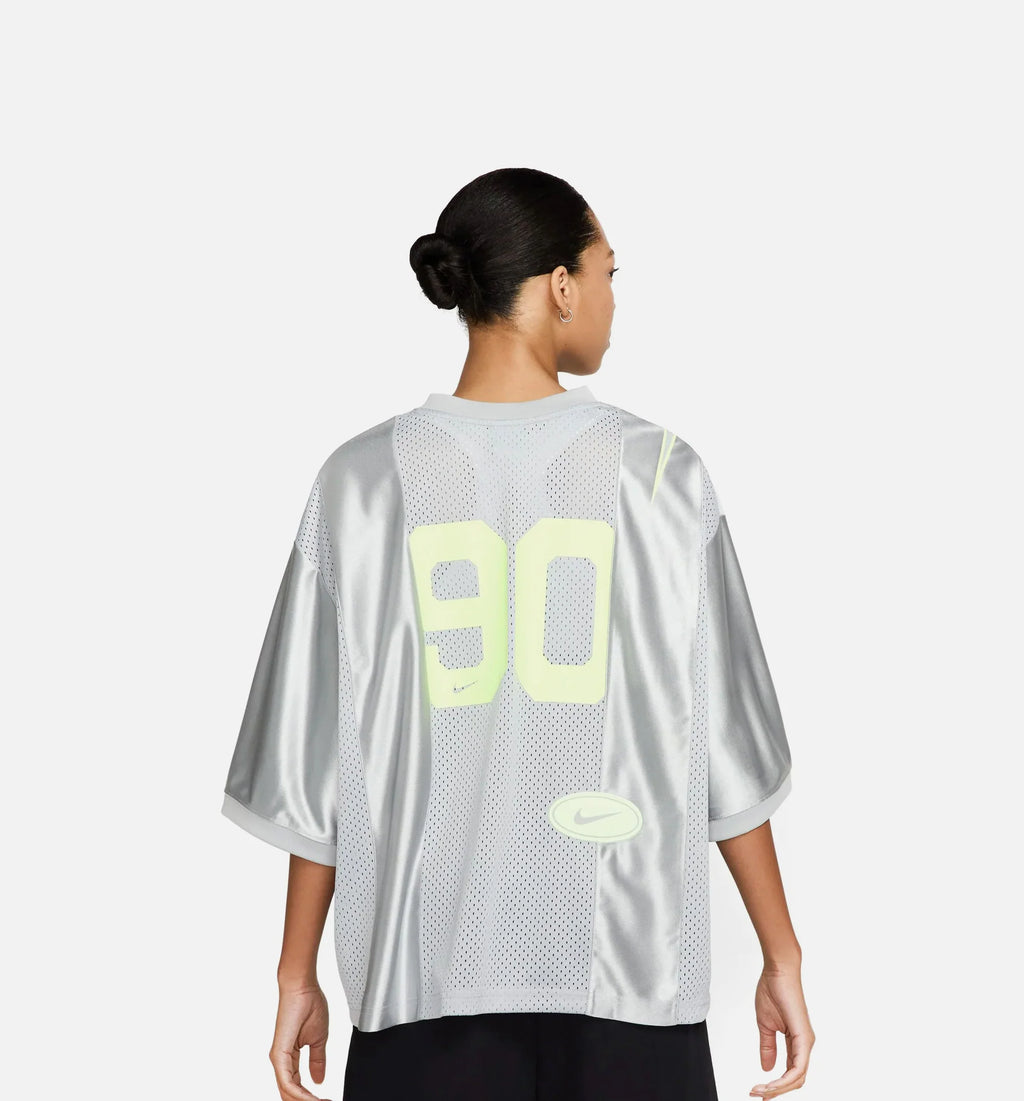 NSW Oversized Graphic Womens Jersey Light Smoke Grey Barely Volt