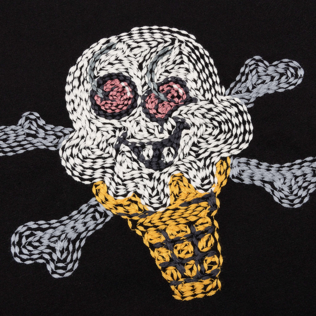 Cherry Face S S Knit Black