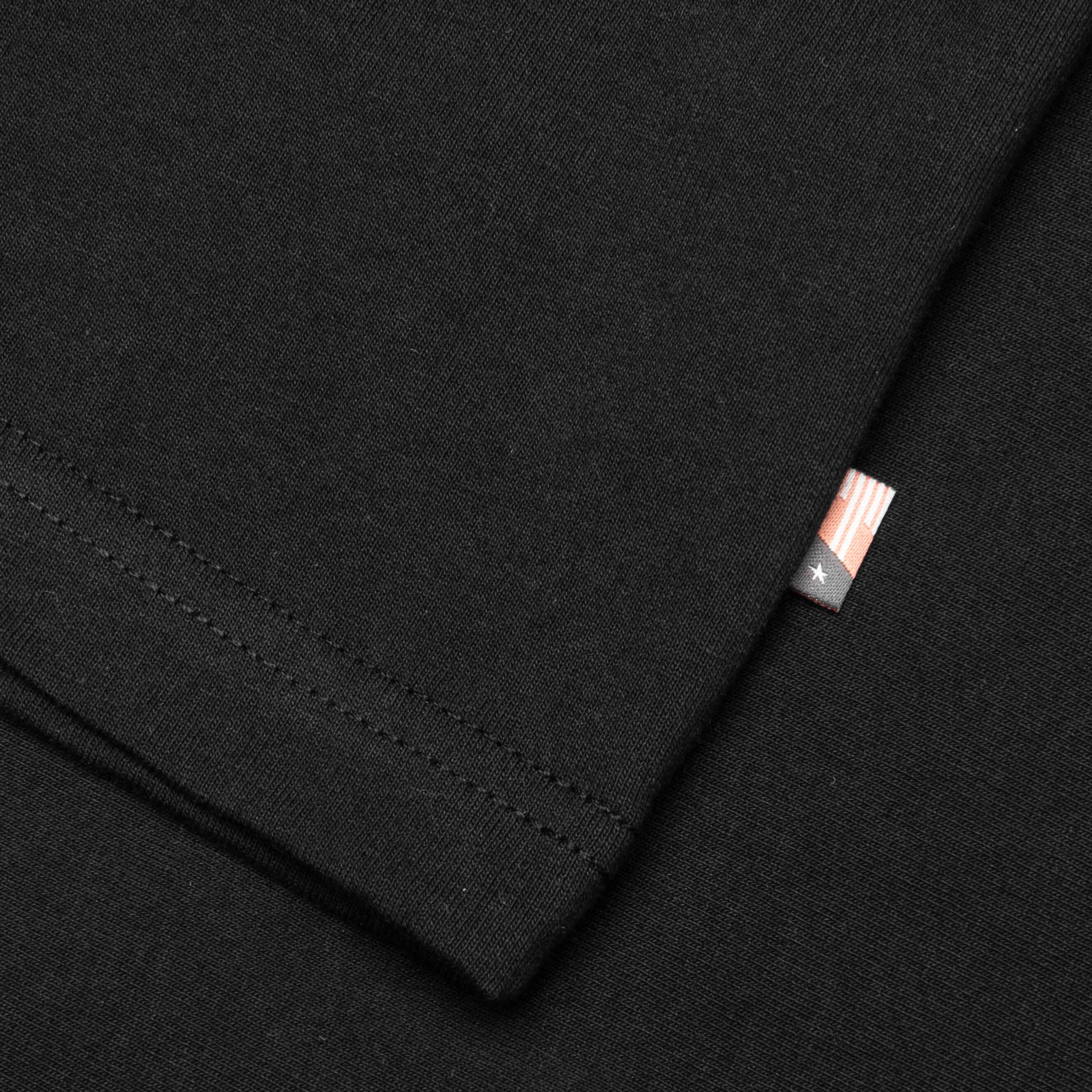B Summer Embroidery Box Tee Black