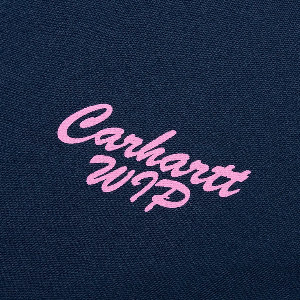 Friendship S S T Shirt Air Force Blue Light Pink