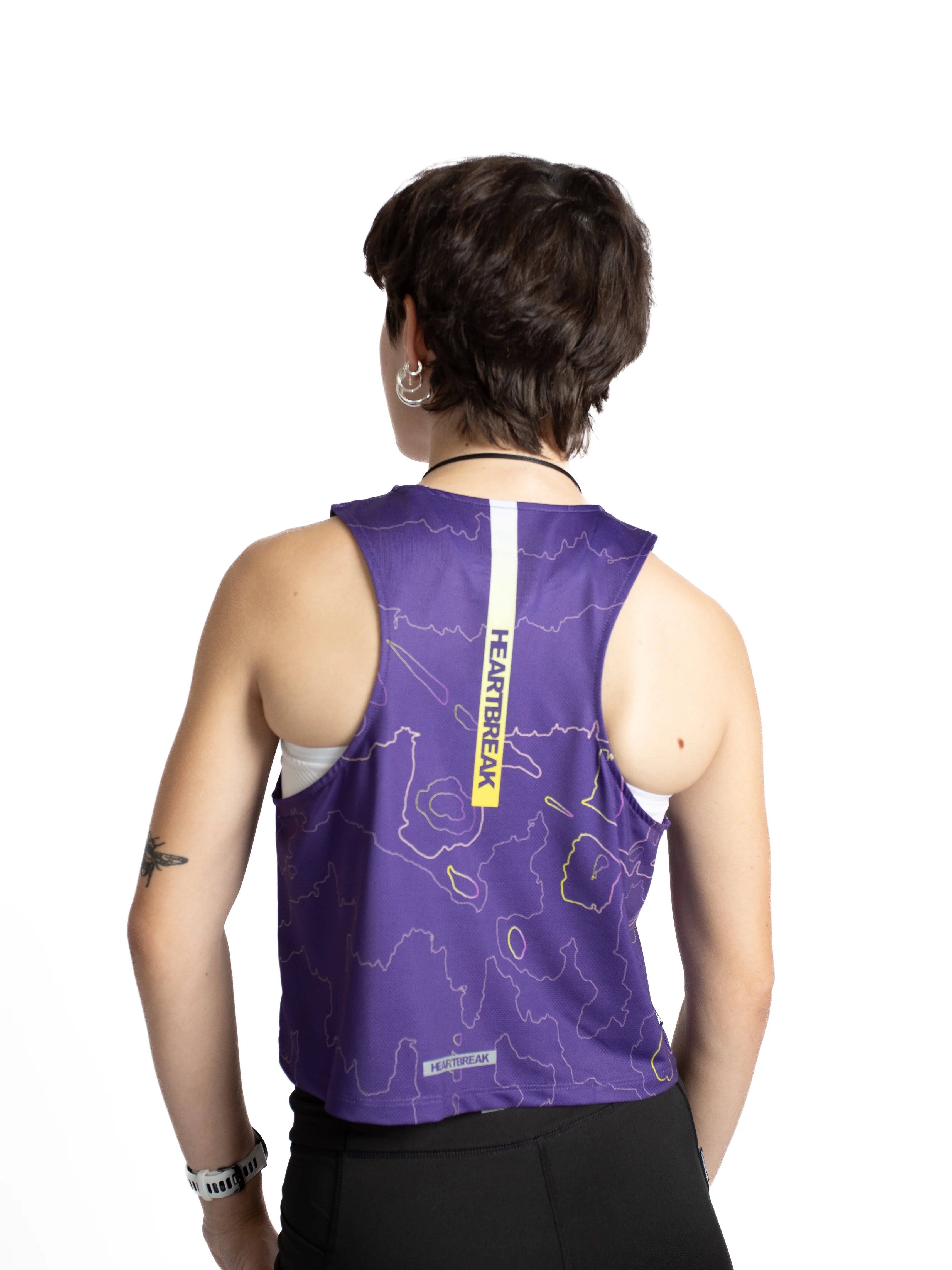 Heartbreak Womens Los Angeles Crop Singlet