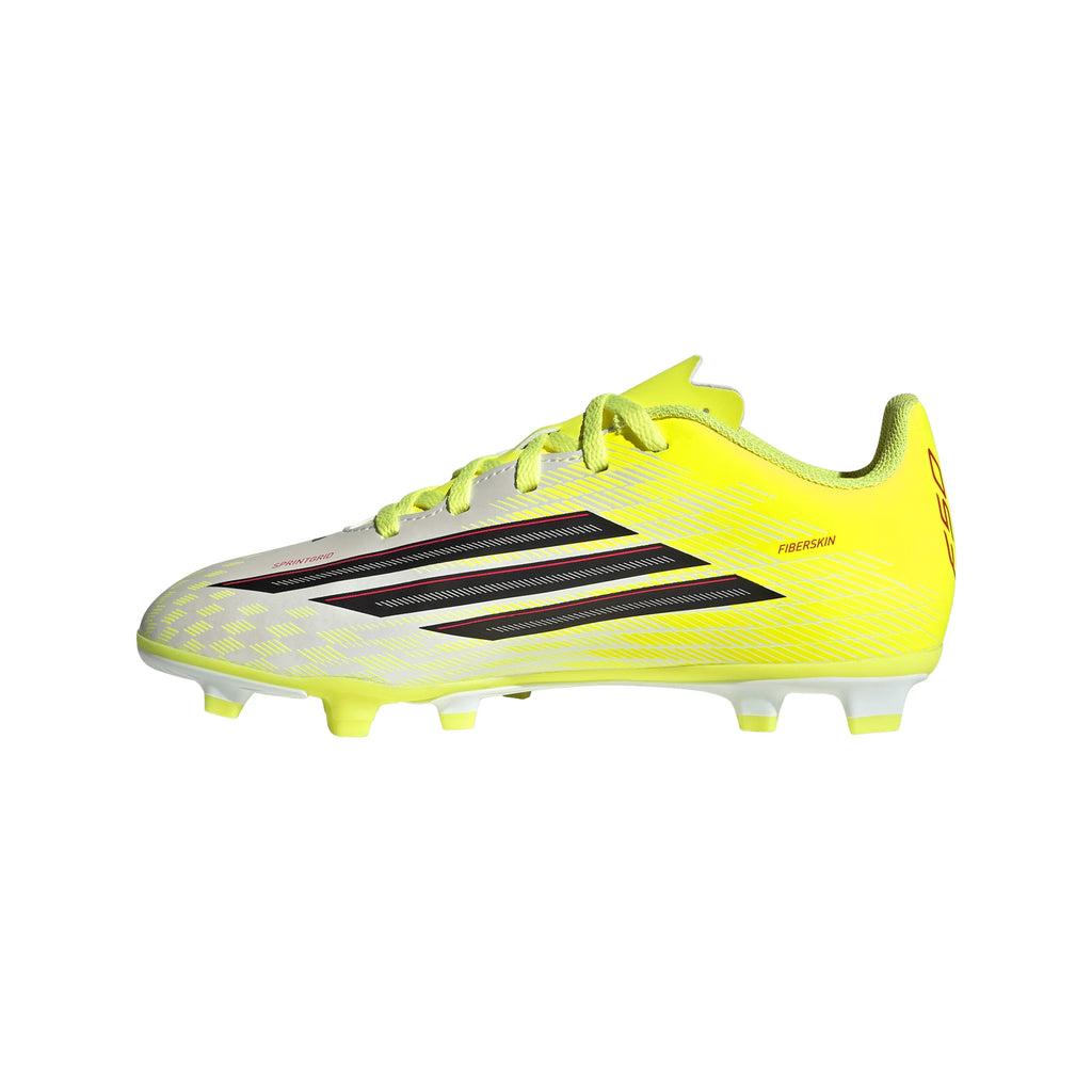 adidas F50 Club FG MG Firm Ground Multi Ground Youth Soccer Cleats Yellow Black Red
