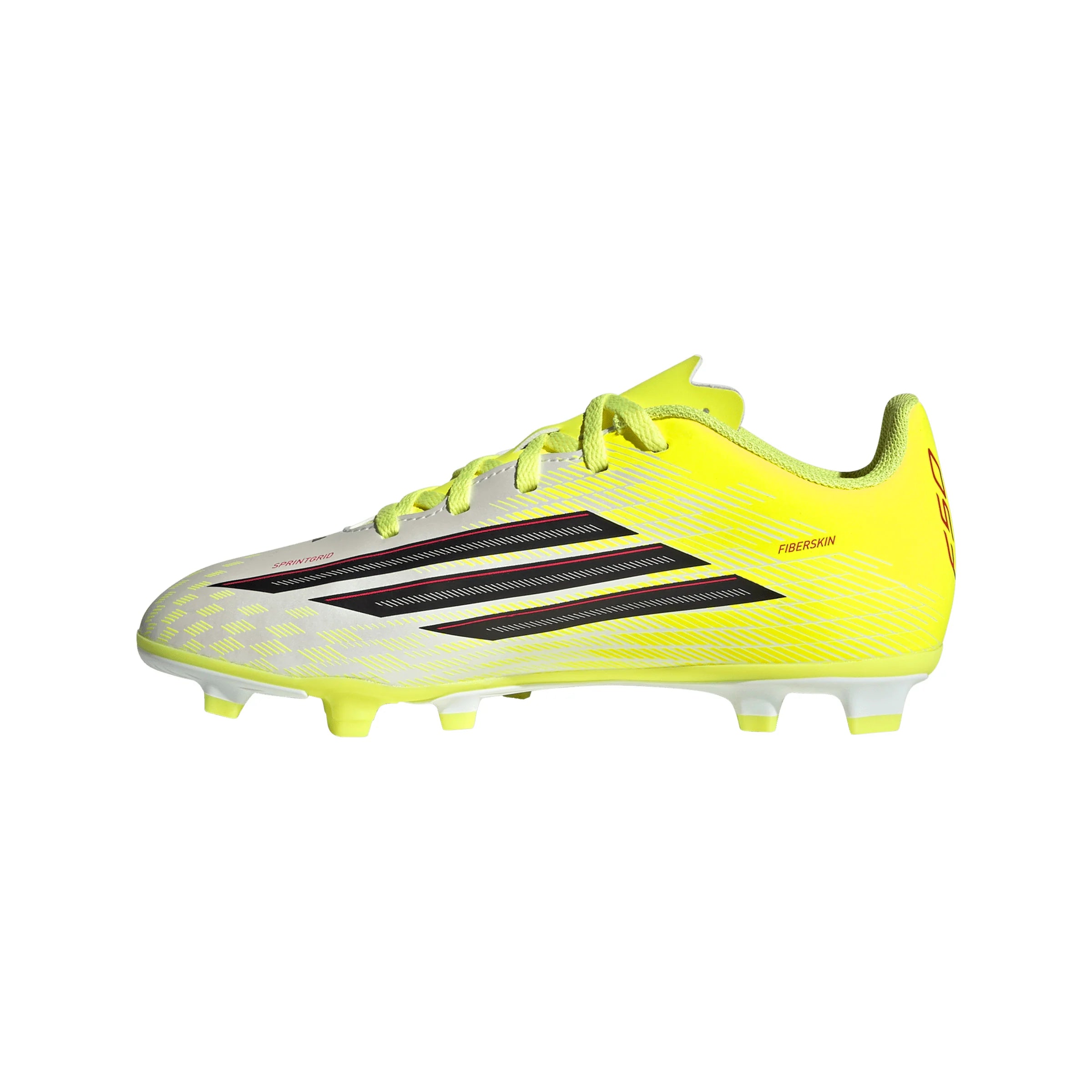 adidas F50 Club FG MG Firm Ground Multi Ground Youth Soccer Cleats Yellow Black Red