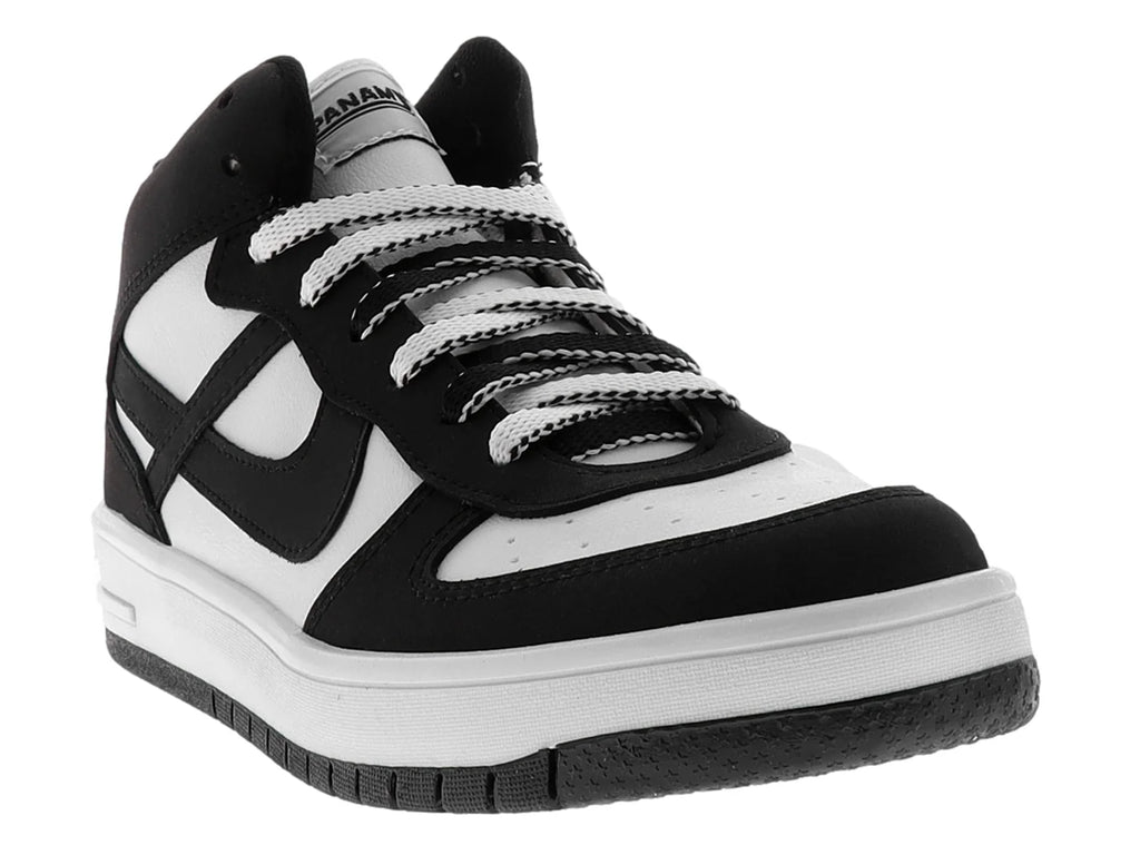 Tenis Panam Negro y Blanco para Niño
