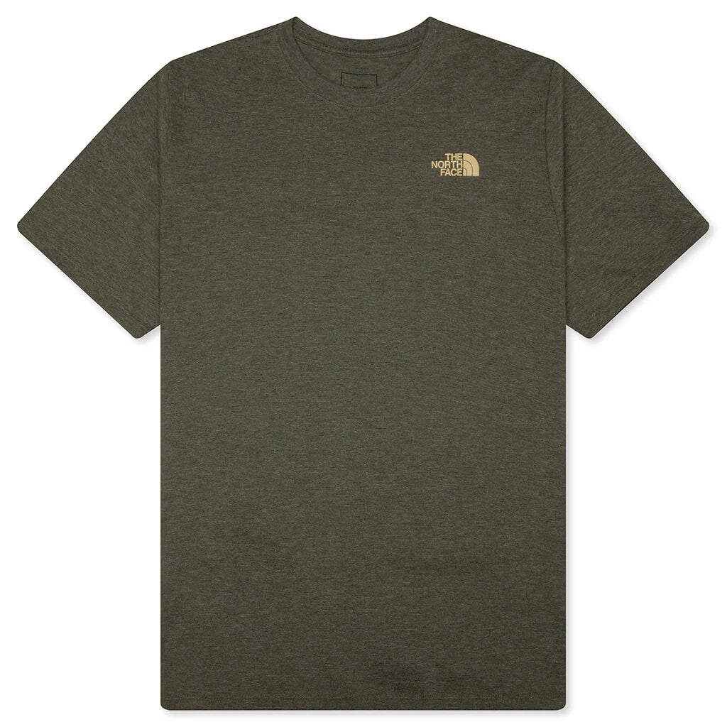 Tri Blend Mountain Days S S Tee New Taupe Green White