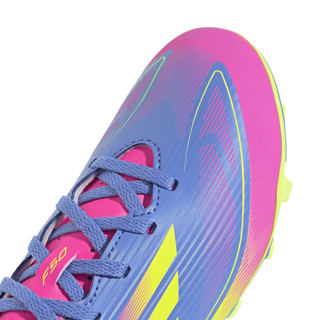 adidas F50 Club Firm Multi Ground Boots Junior Blue Lemon