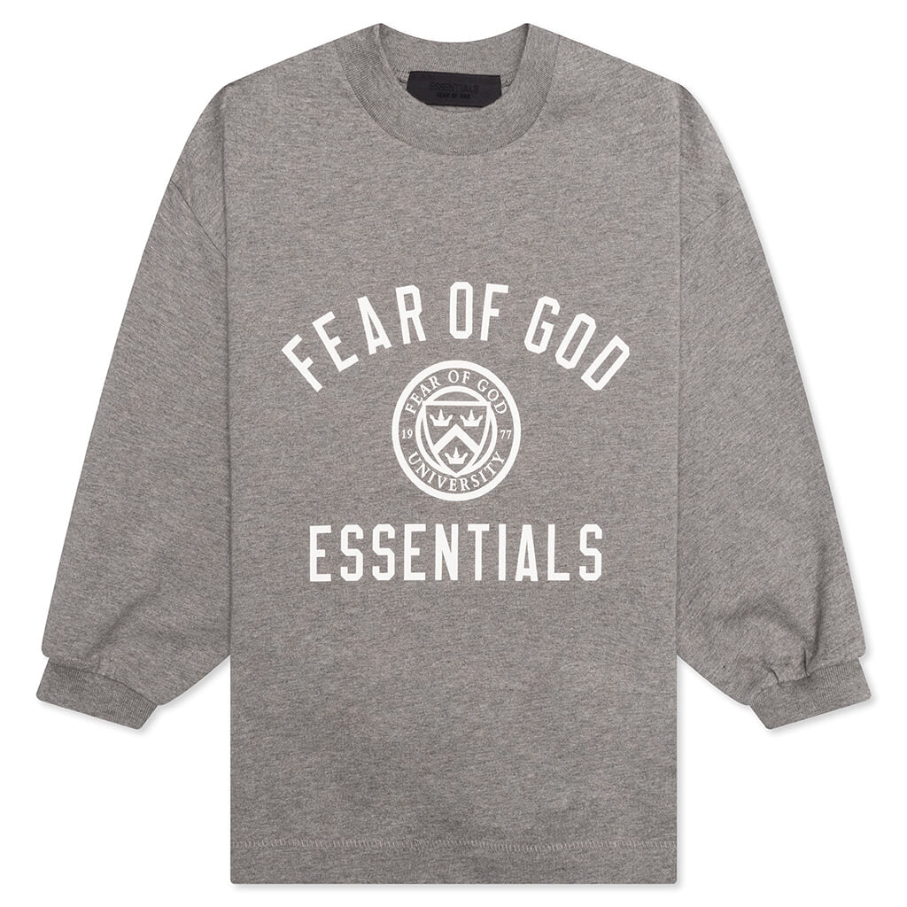 Kids Jersey Long Sleeve Tee Heather Gray
