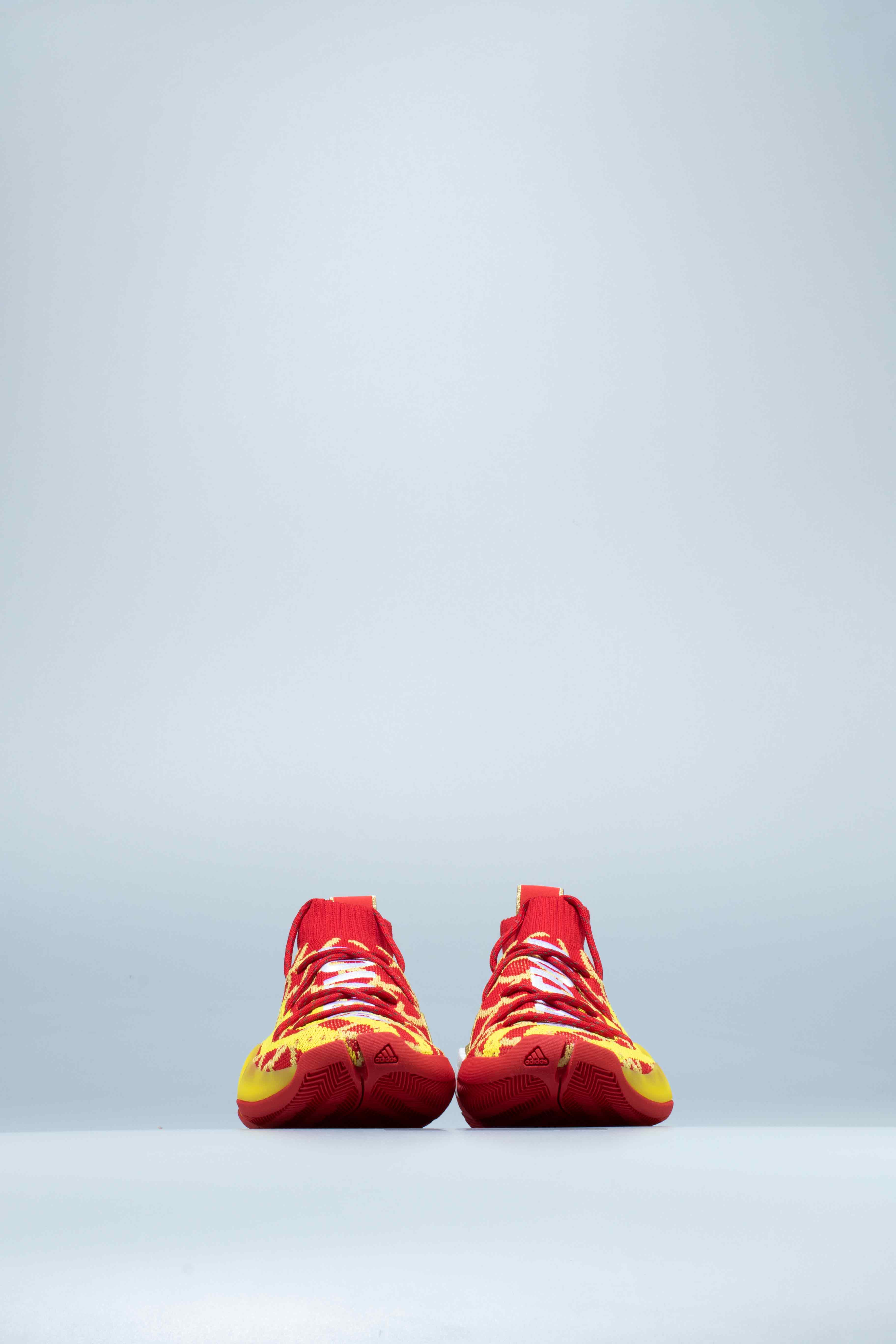 Pharrell Williams X adidas Crazy BYW Chinese New Year Mens Shoe Scarlet Bright Yellow