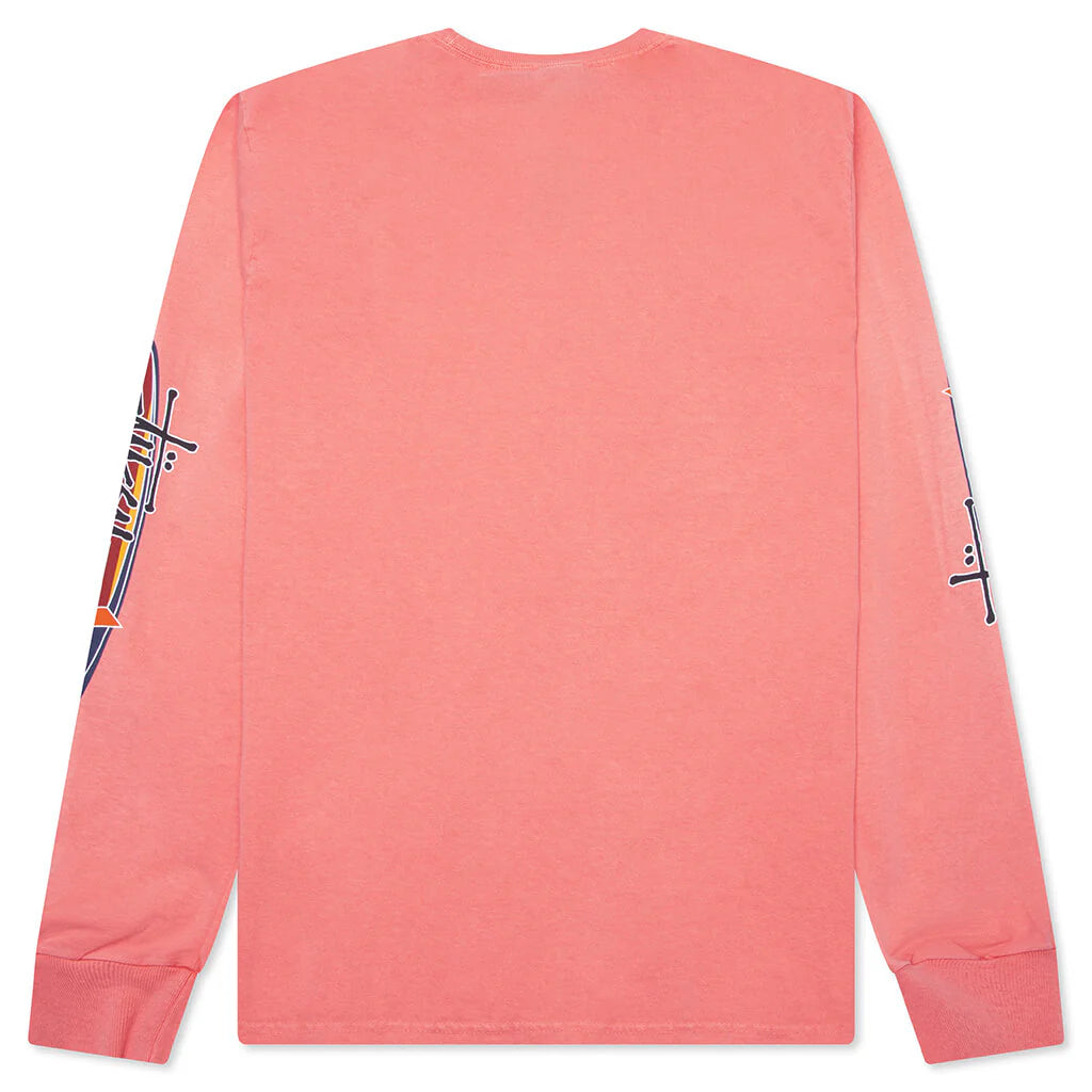 Two Star Pigment Dyed L S Tee Sherbert