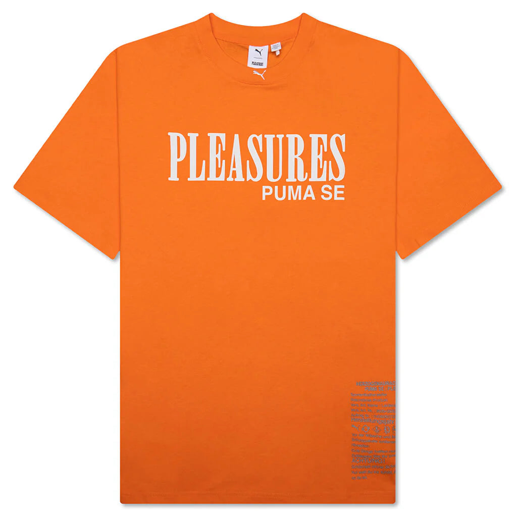 Puma x Pleasures Typo Tee Orange