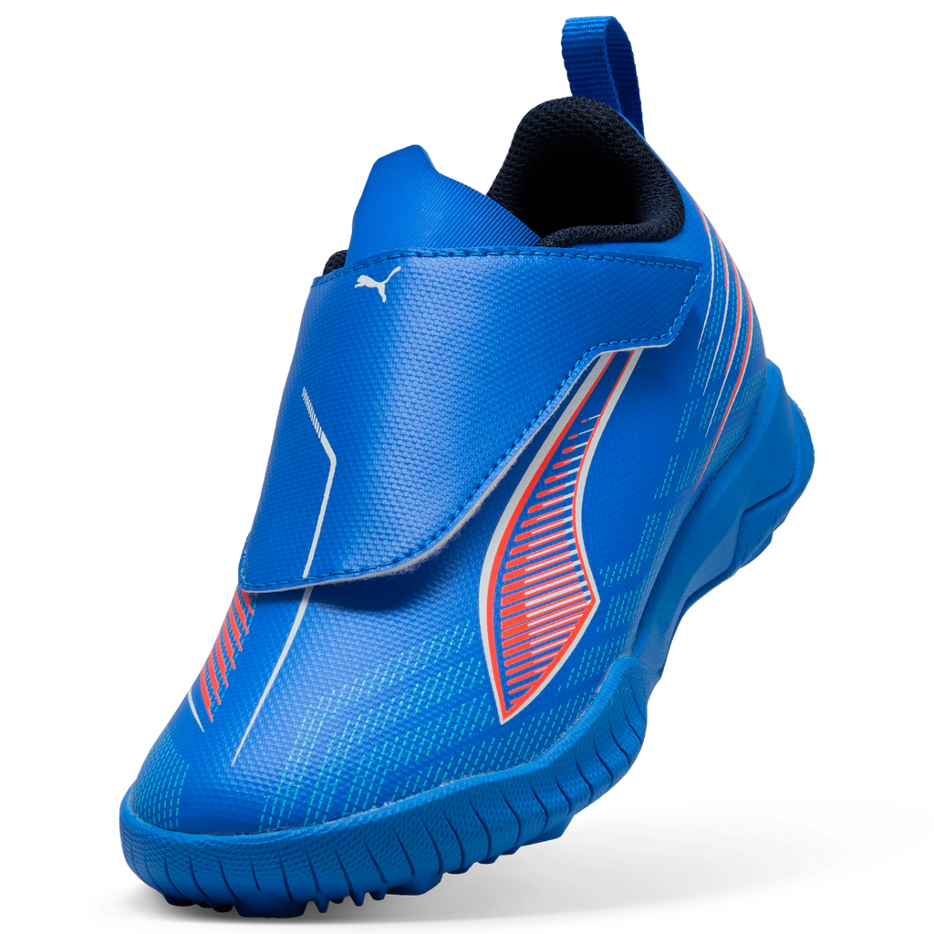 PUMA Ultra 6 Play V Kids Turf Soccer Cleats Blue White