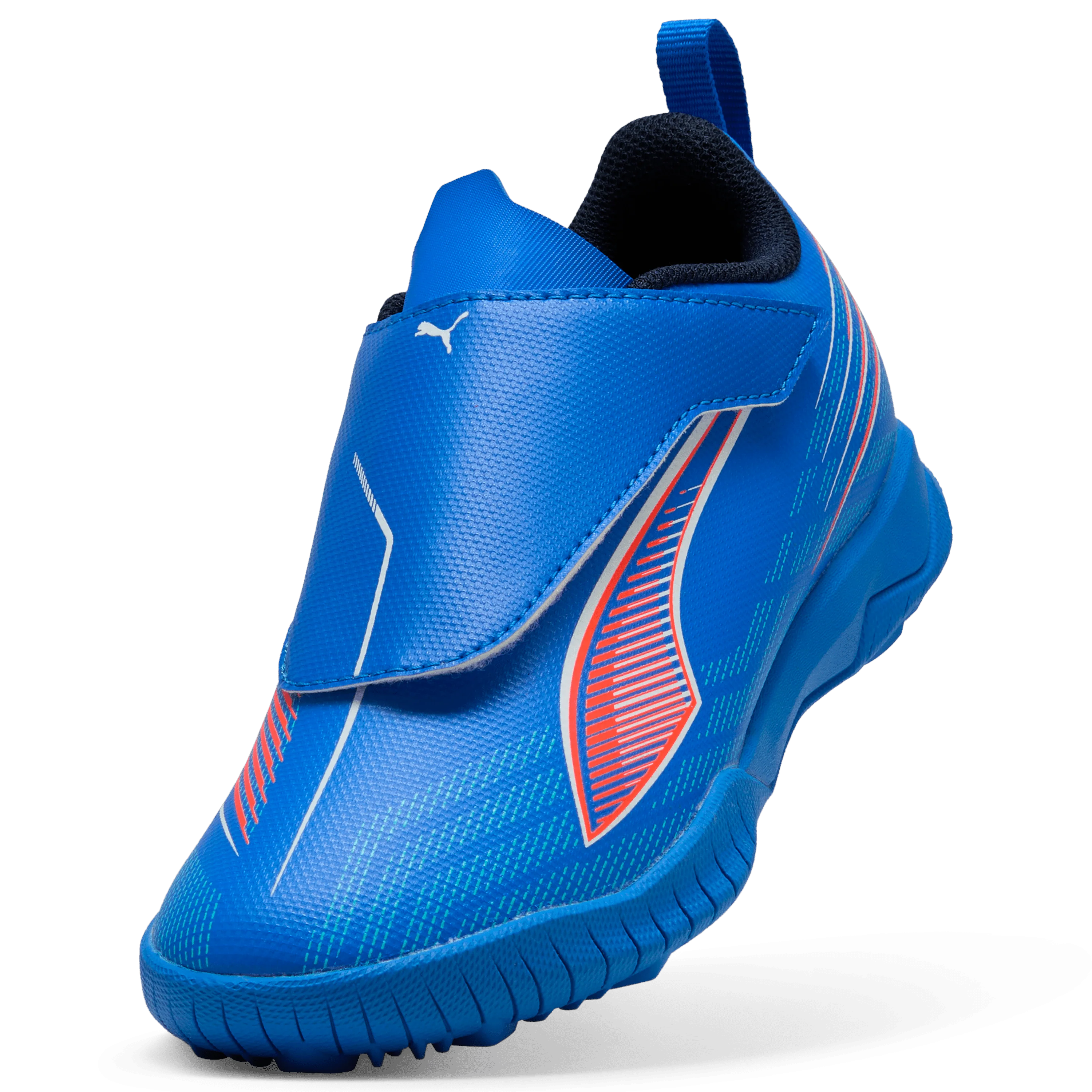 PUMA Ultra 6 Play V Kids Turf Soccer Cleats Blue White
