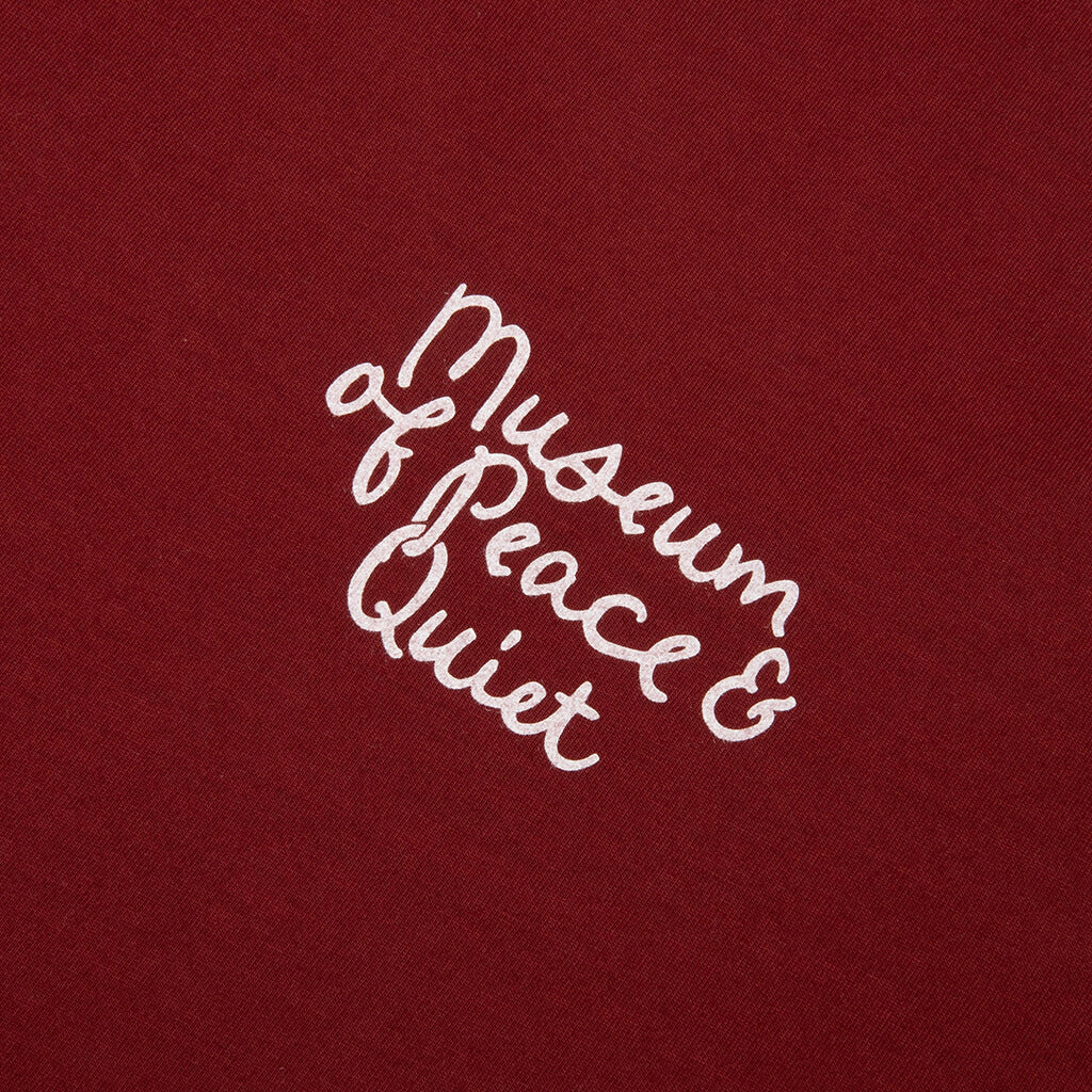Scribble T Shirt Burgandy