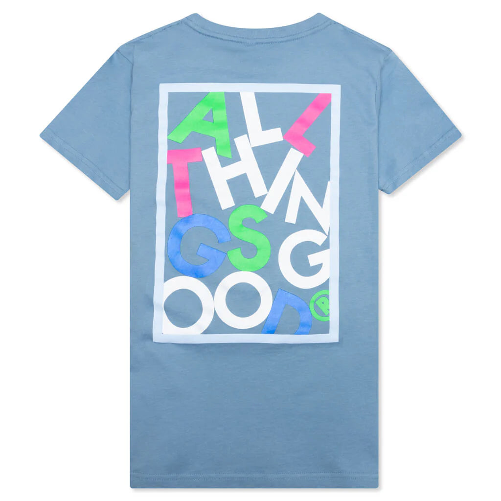 Kids Jumbled Tee Carolina Blue