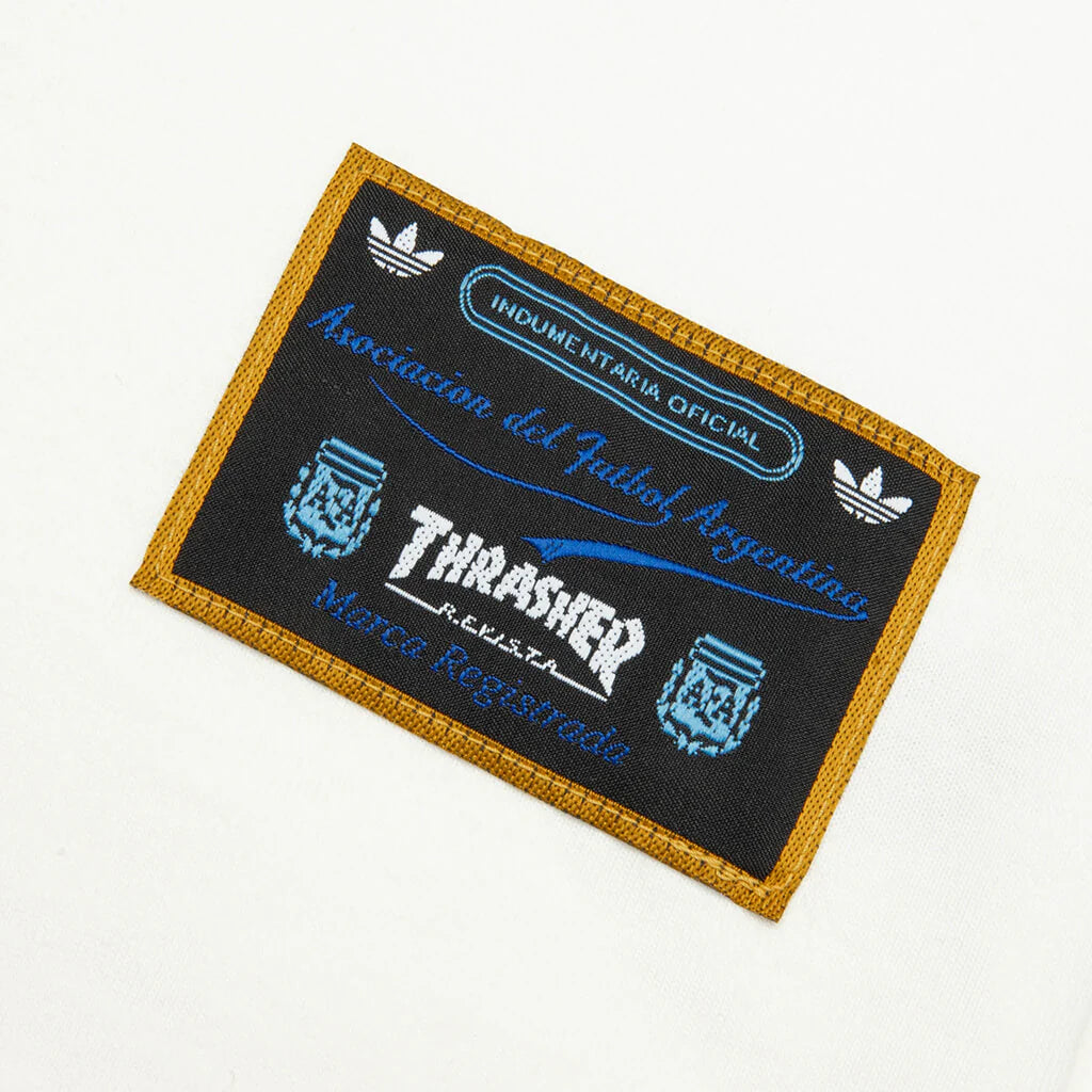 adidas Originals x Thrasher x AFA Argentina Tee 2 Core White