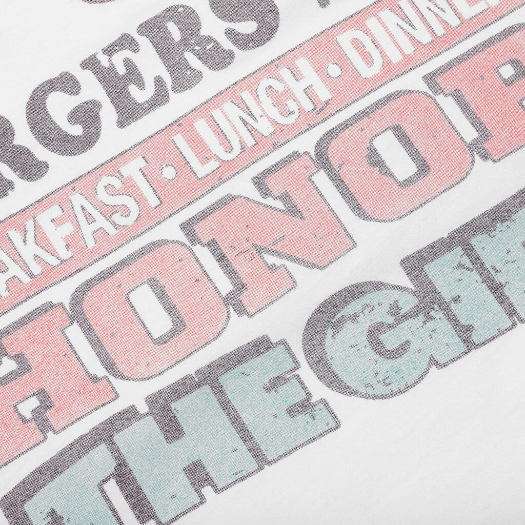 B Summer HTG Burger Short Sleeve Tee White