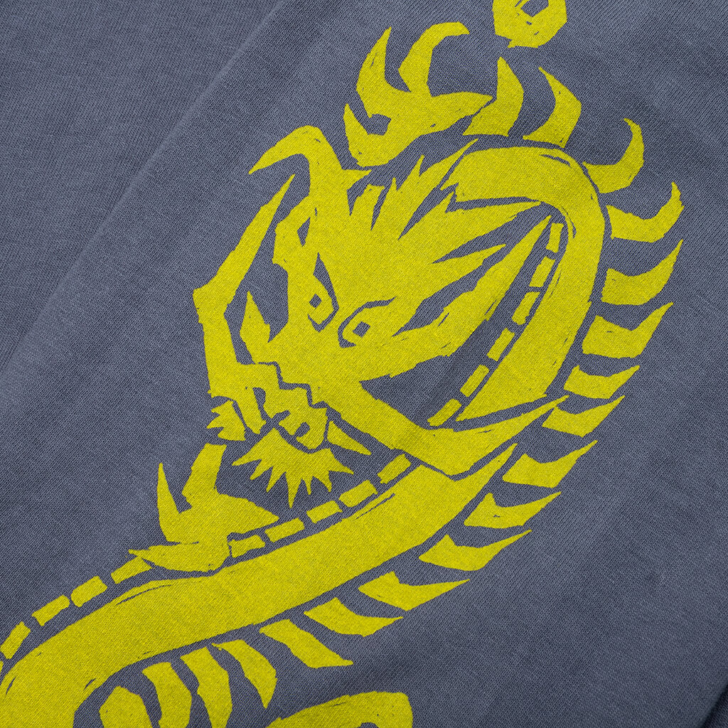 Dragons Pig Dyed L S Tee Indigo