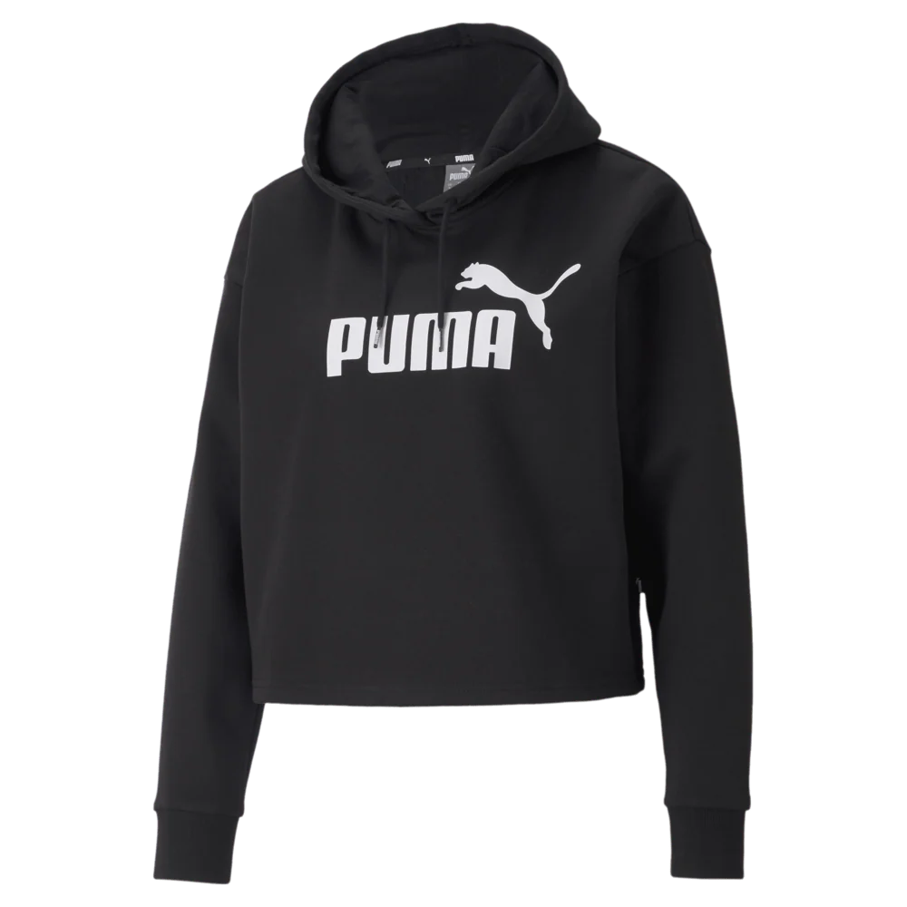 PUMA Ess Cropped Logo Hoodie FL B