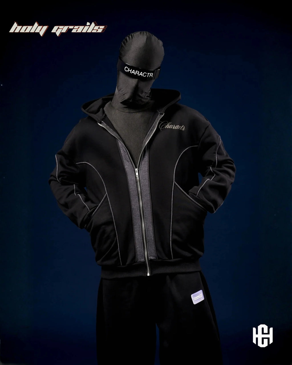 The Worth Black Zipper Jacket HG x Charactr