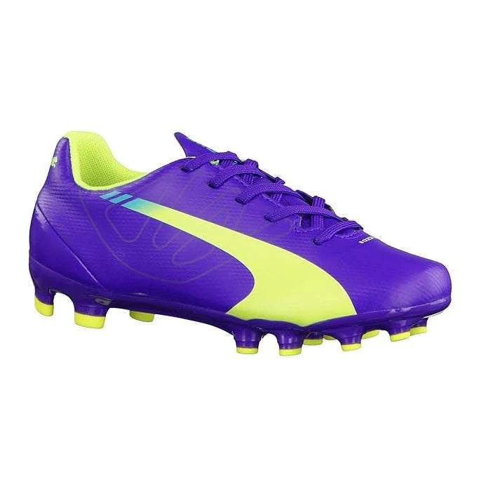 PUMA evoSPEED 53 FG JR Purple Yellow