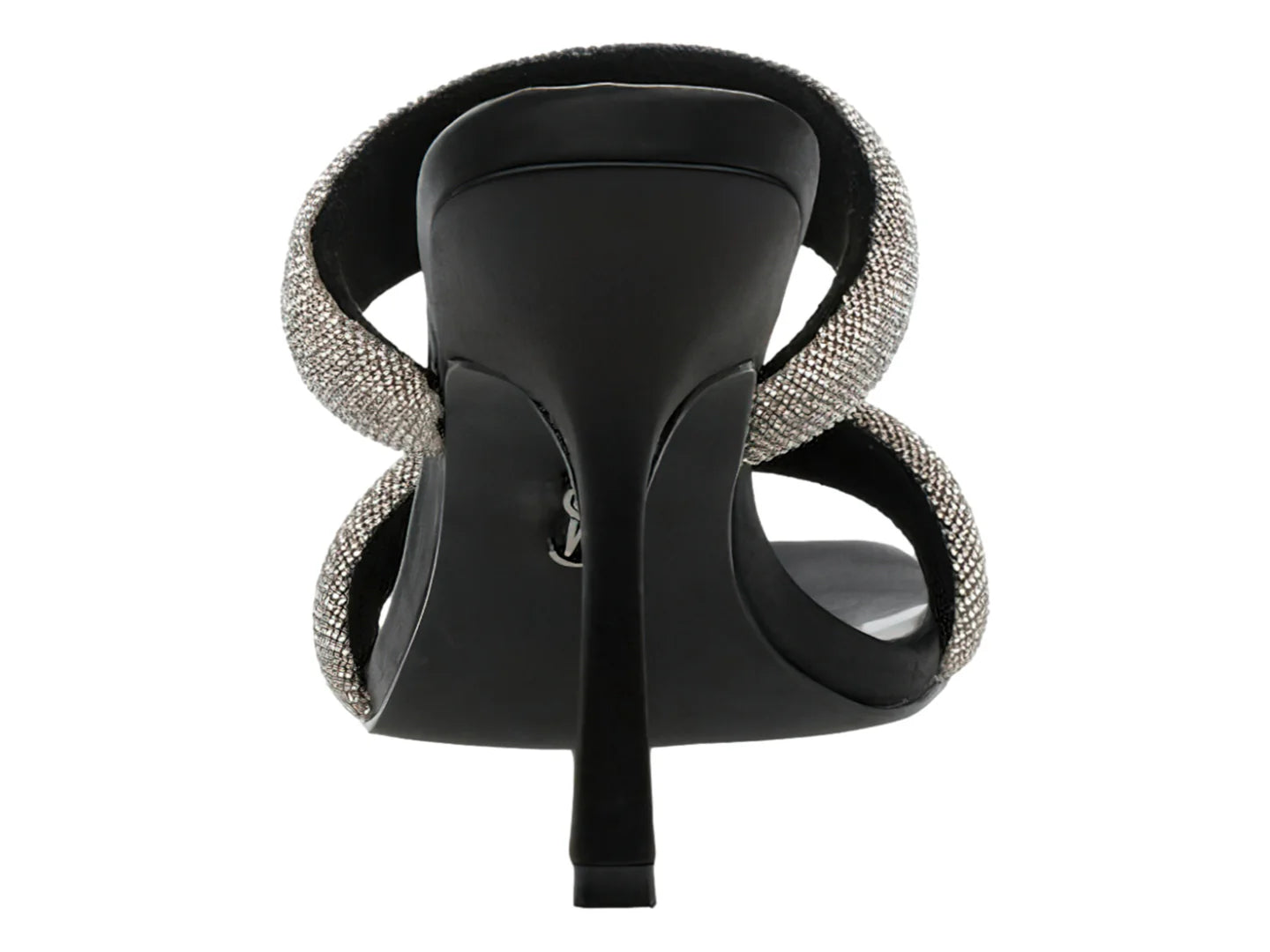 Sandalias de Tacón Steve Madden Negro y Peltre para Mujer