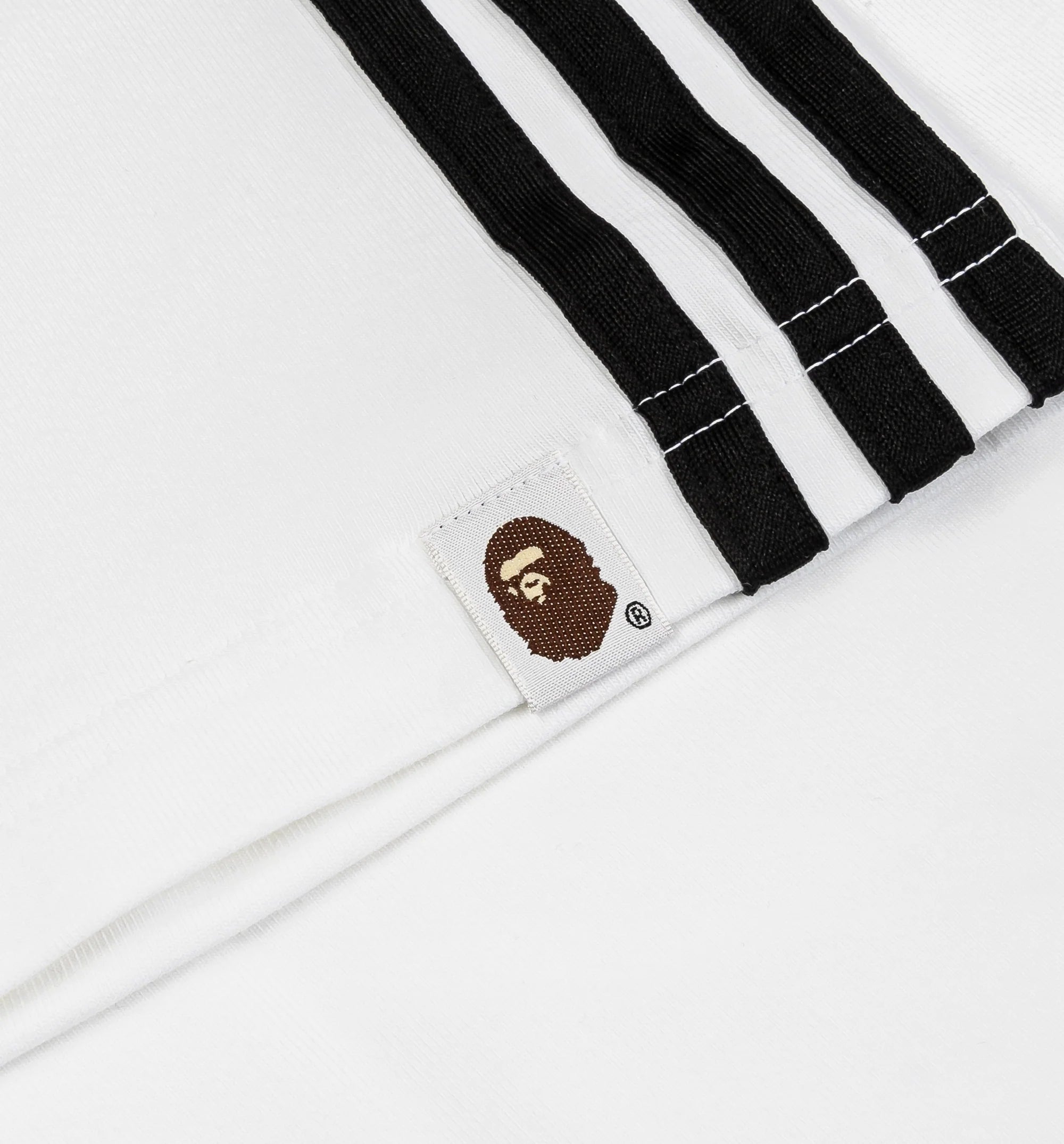 Bape x Adidas All Over Print Mens Short Sleeve Shirt White