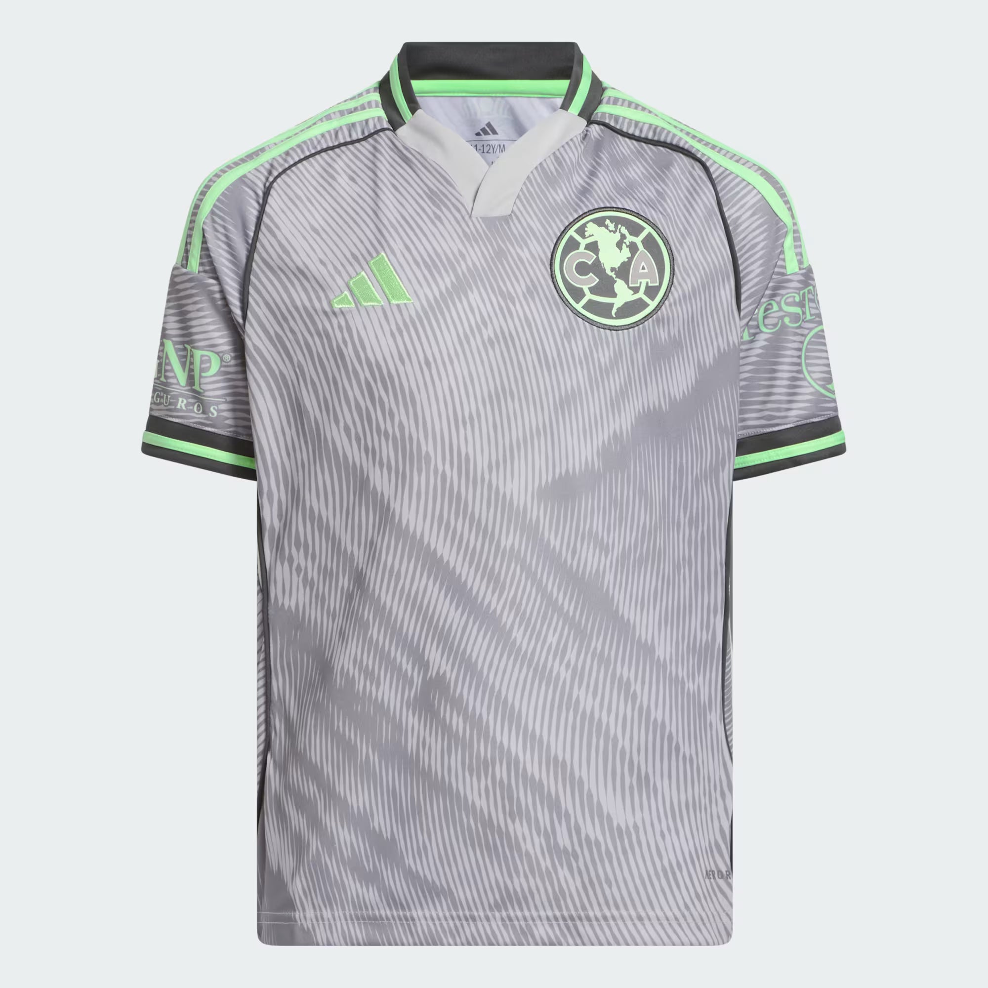 adidas Club America Youth Third Soccer Jersey 25 26 Grey