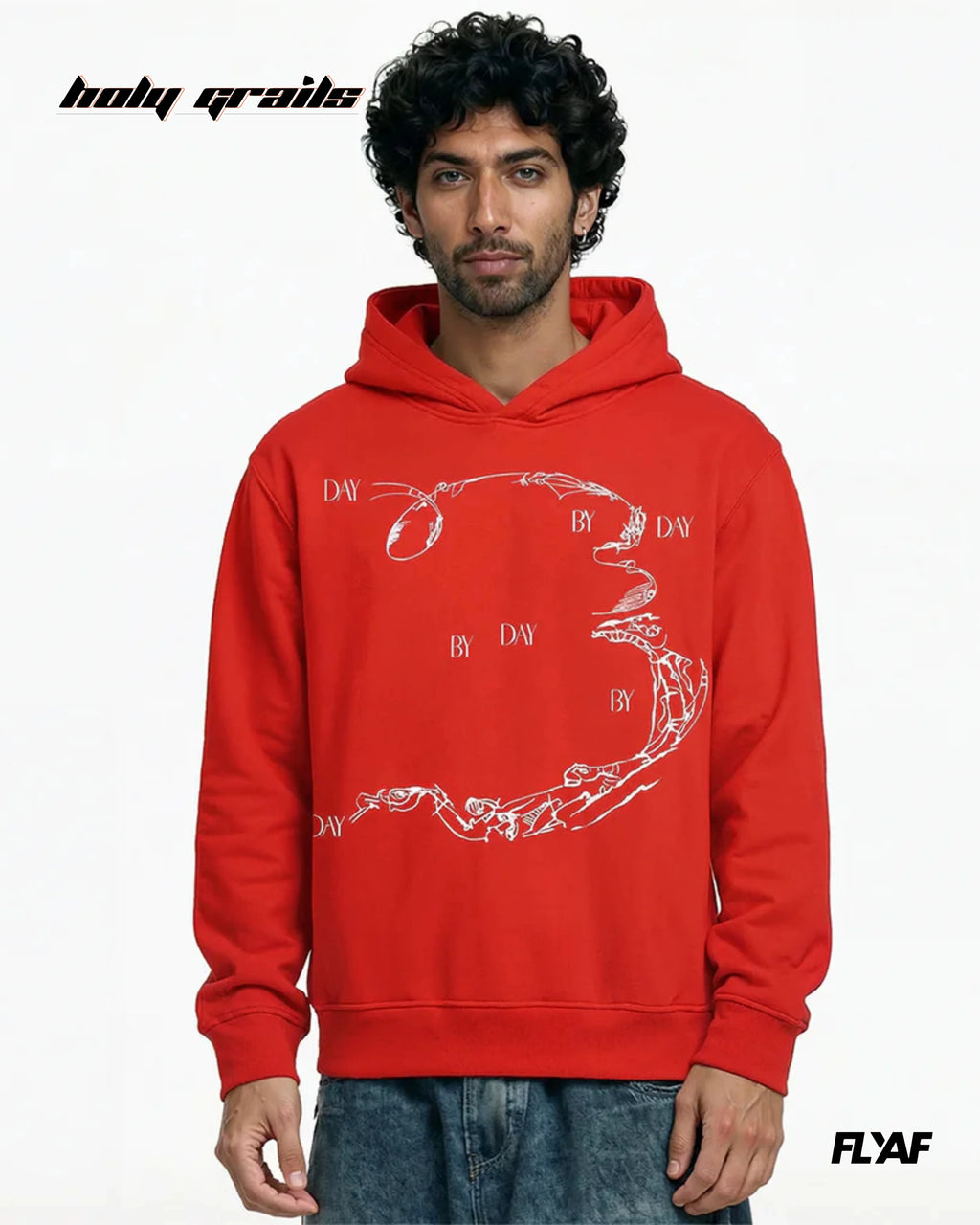 Enigma Gaze Red Hoodie HG x FLYAF