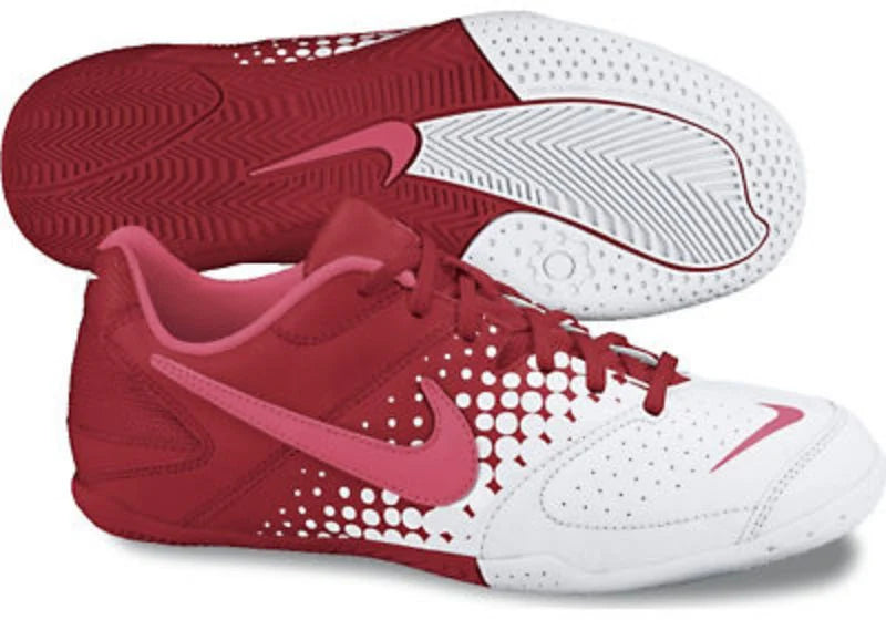Nike JR 5 Elastico Indoor Soccer Shoes Red White