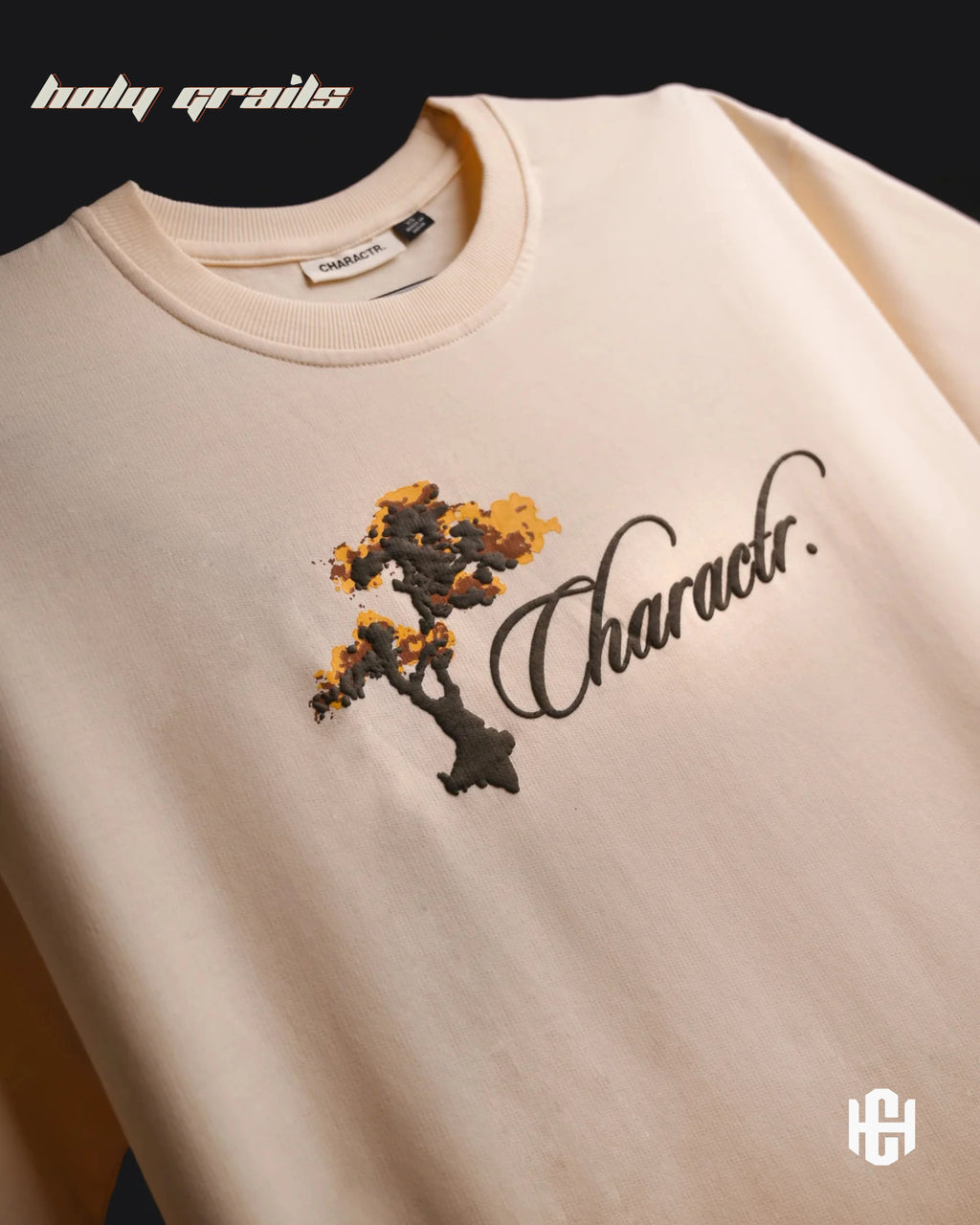 You Hit Different Beige Graphic Tee HG x Charactr