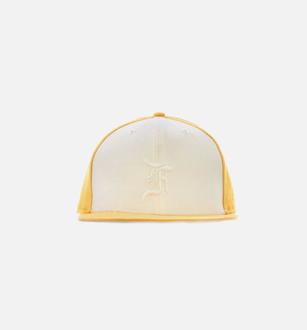 Fear Of God Essentials 59Fifty Fitted Cap Mens Hat Gold White