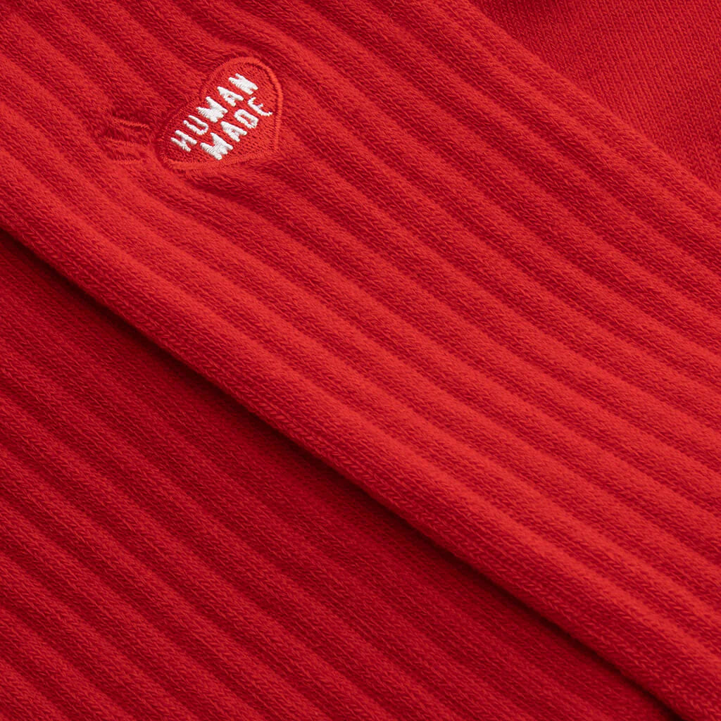 Pile Socks Red