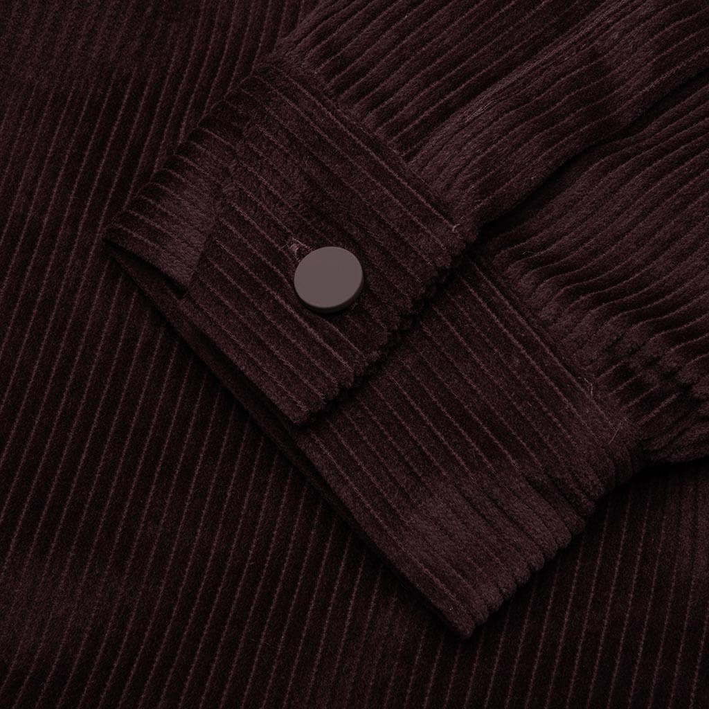 Corduroy Shirt Jacket Plum