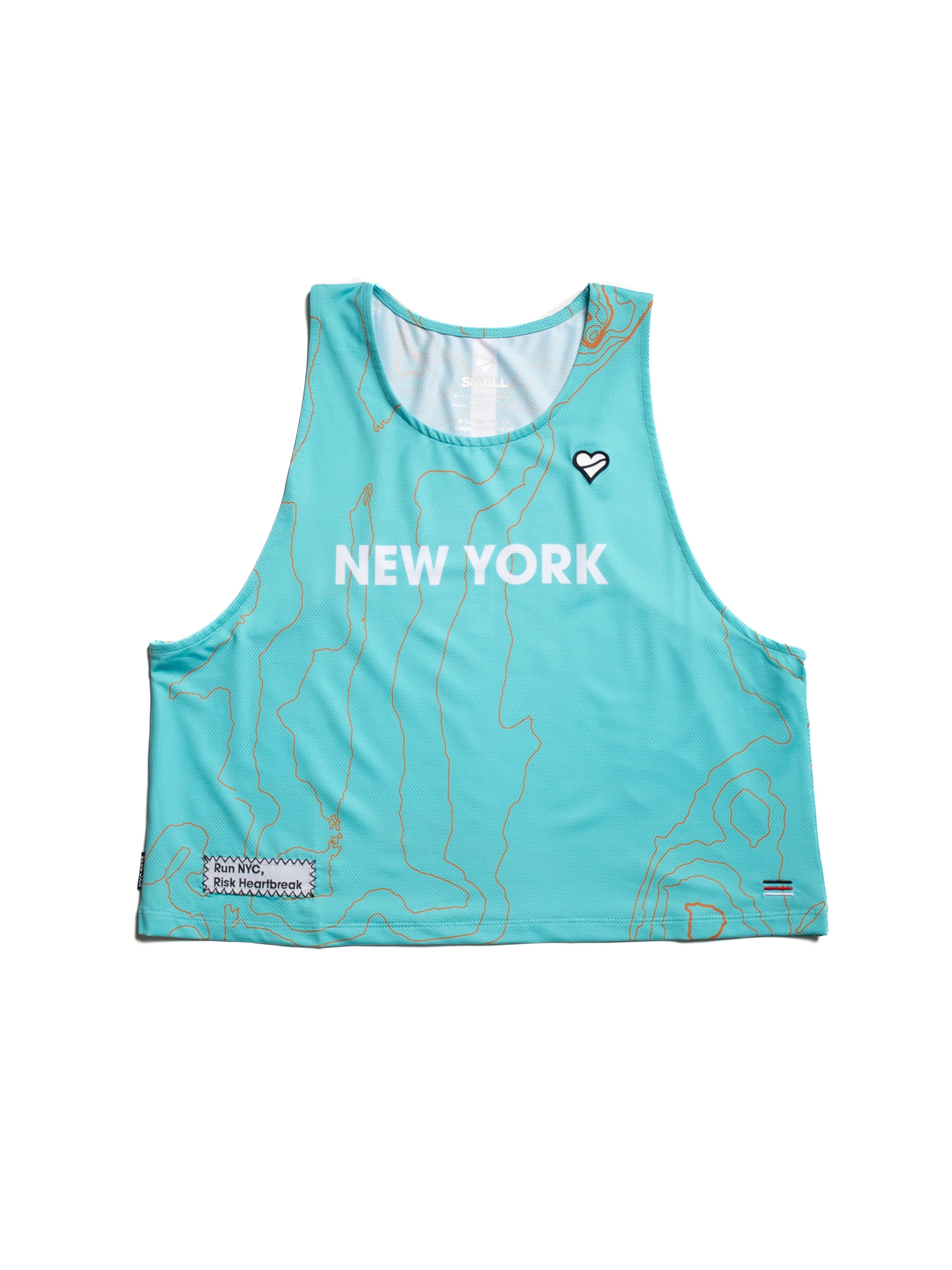 Heartbreak Womens New York Crop Singlet