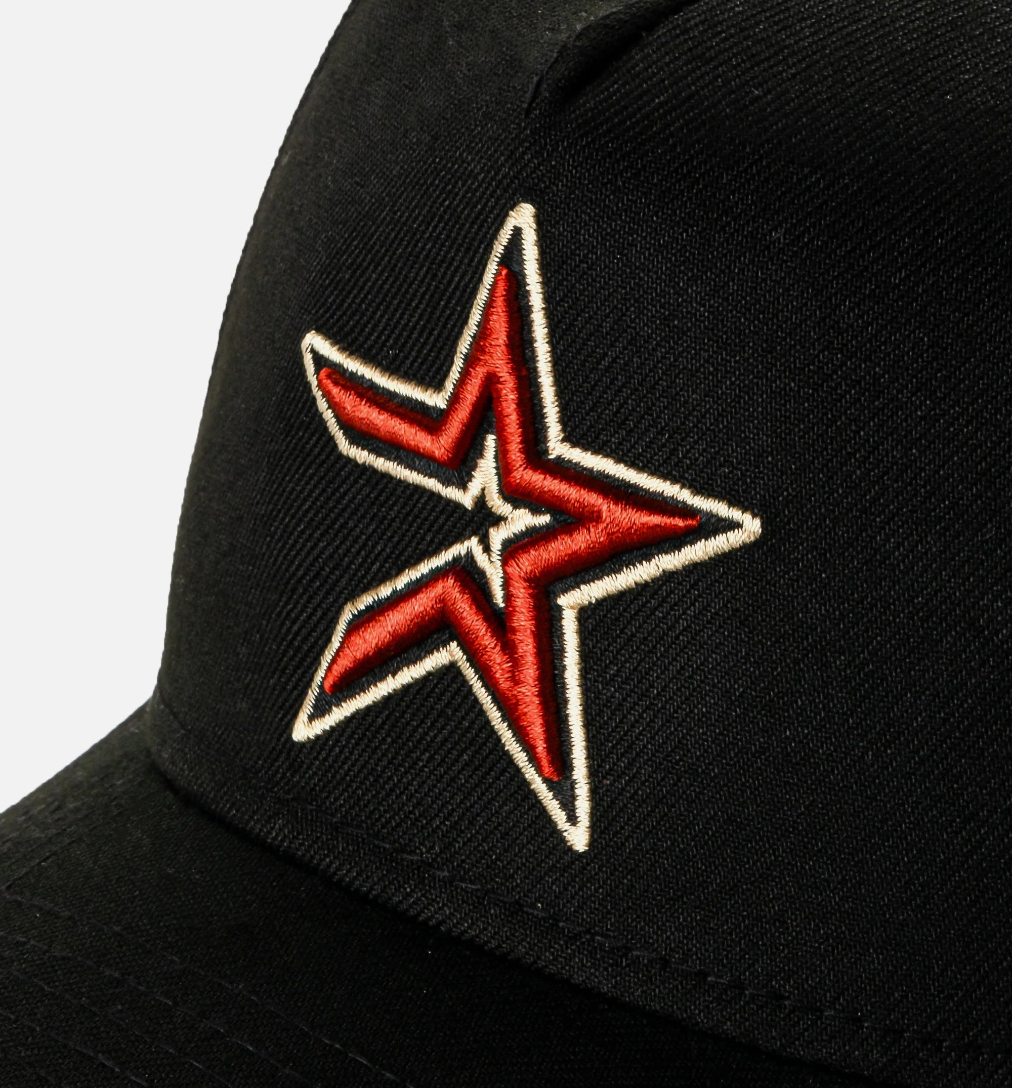 Houston Astros Logo 940AF Snapback Mens Hat Black Red