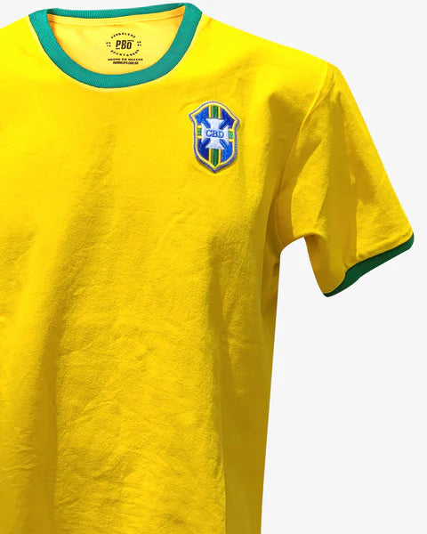 Retro Brazil 1970 Jersey Yellow