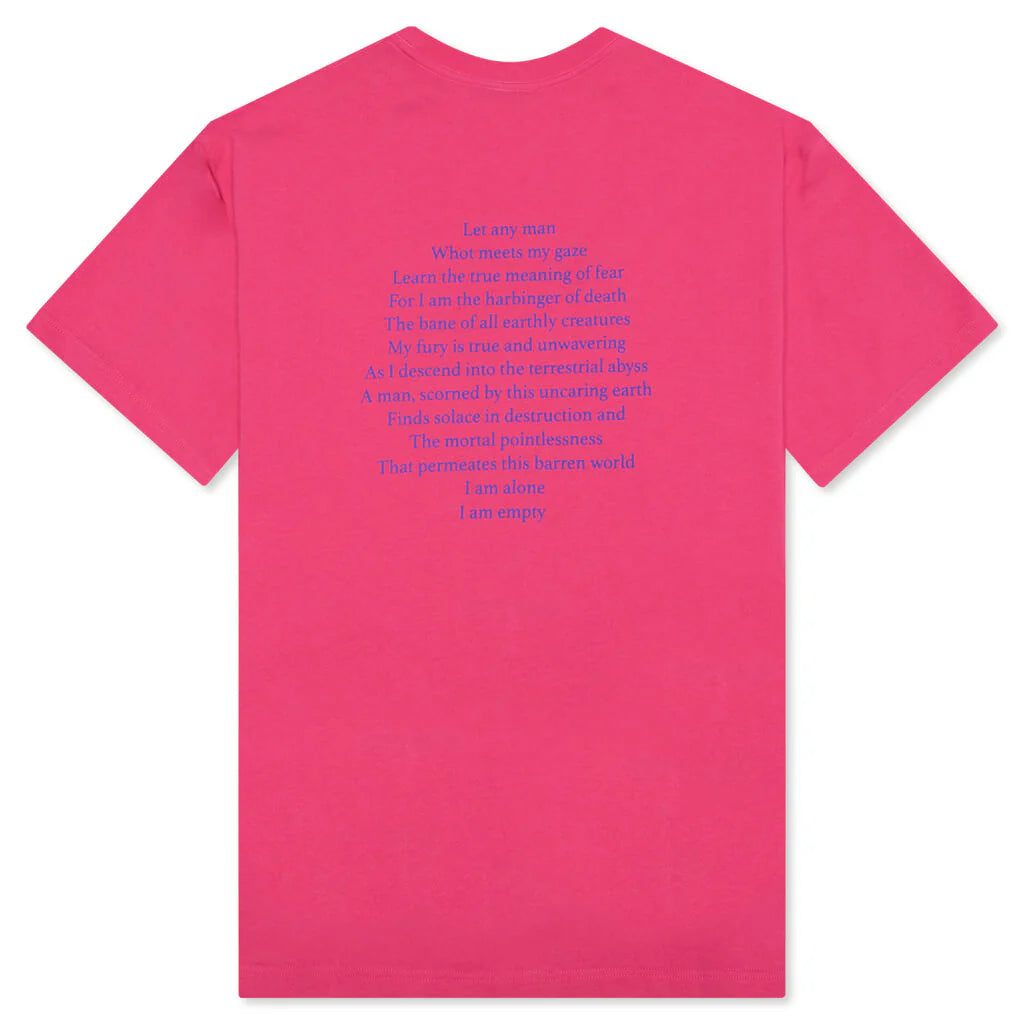 Fear Heavyweight T Shirt Pink