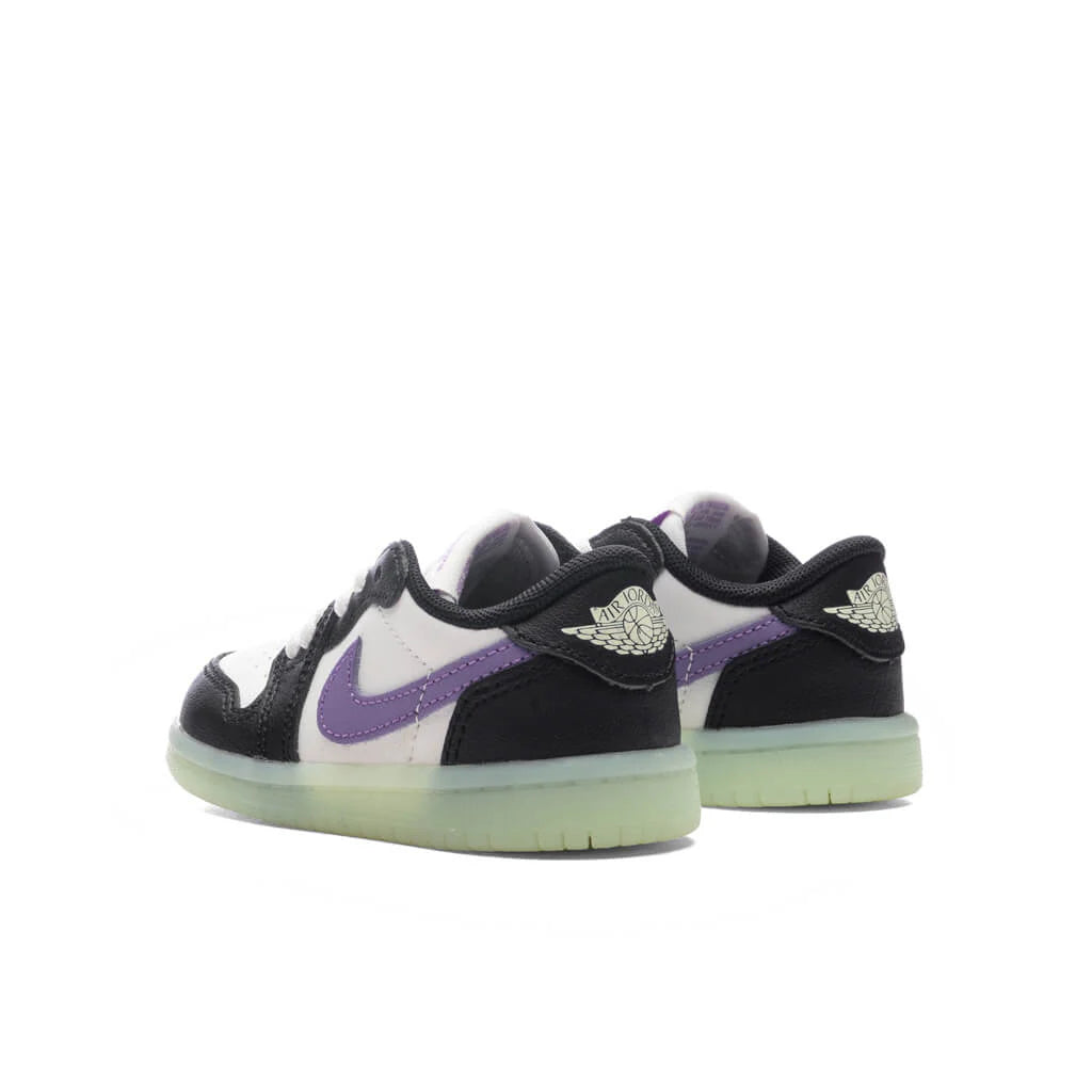 Air Jordan 1 Retro Low OG TD Black Black Raspberry Volt TInt