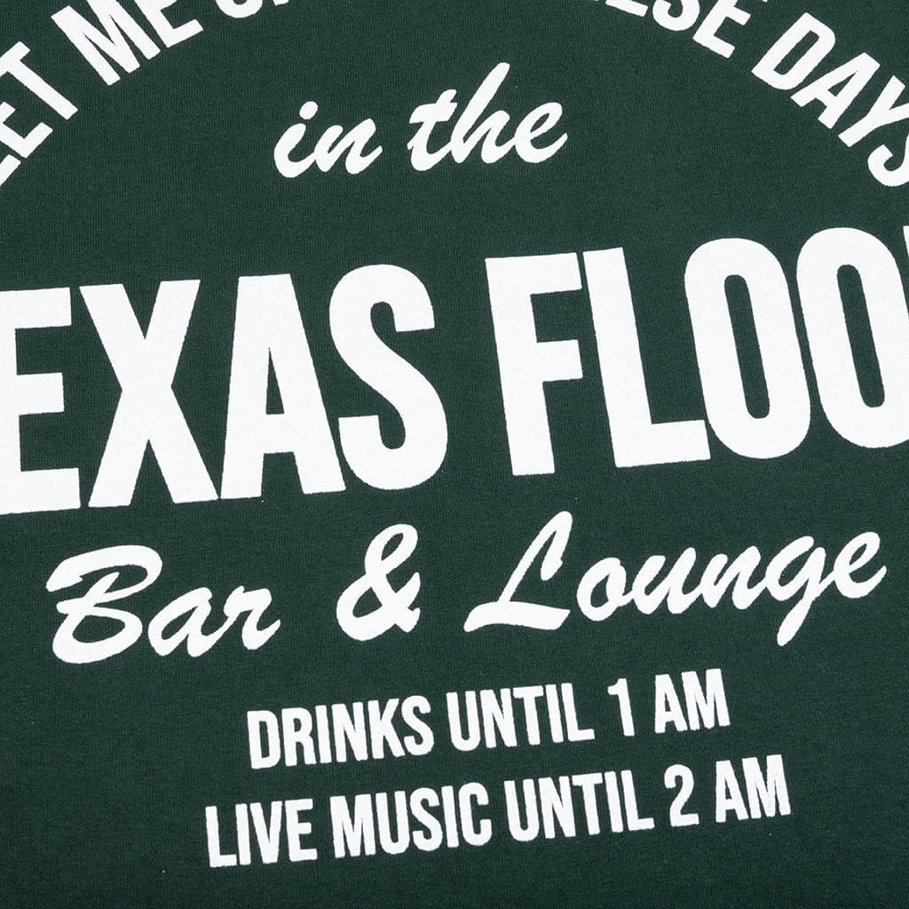 Texas Flood T Shirt Washed Forest Green