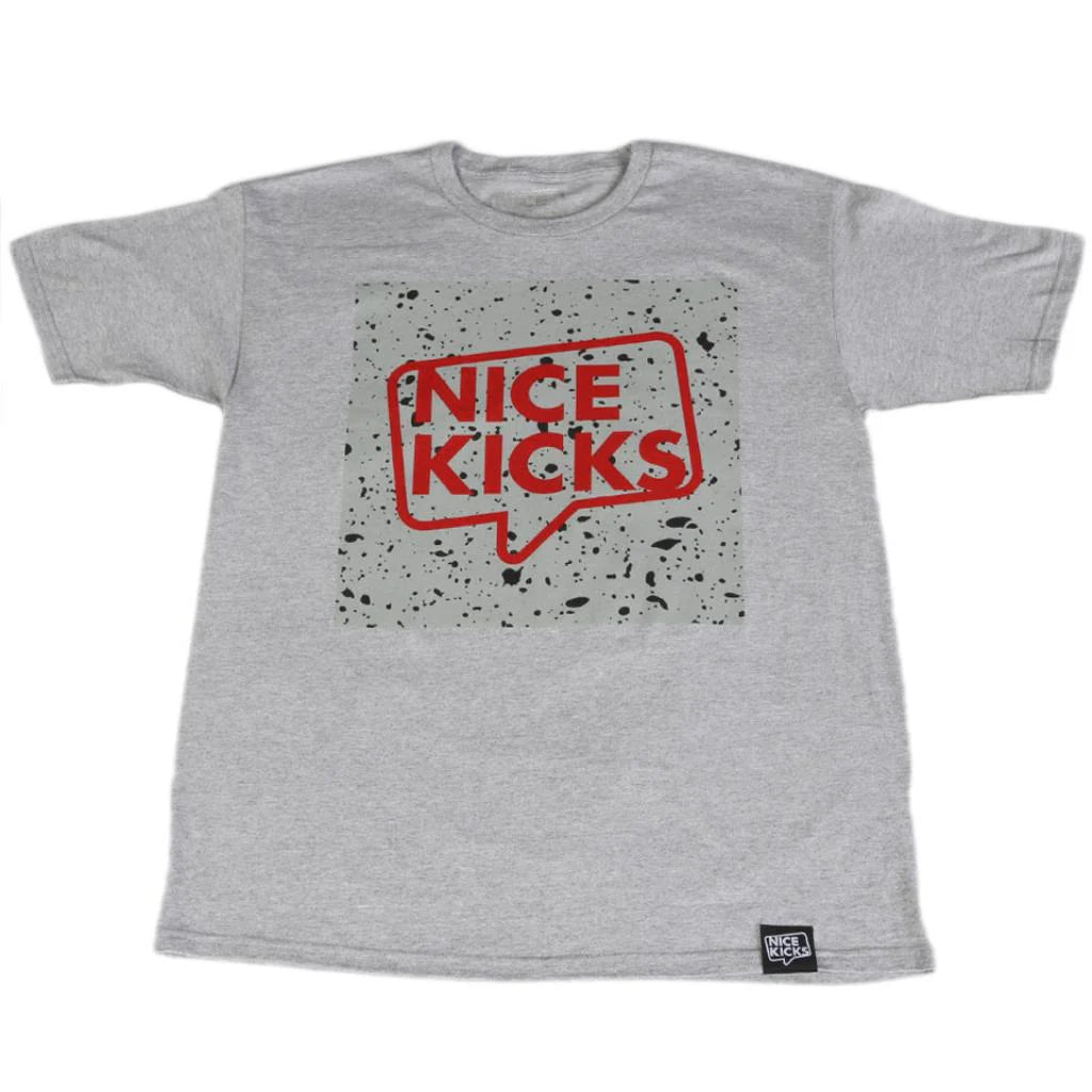 Nice Kicks Cement Tee Grey Red