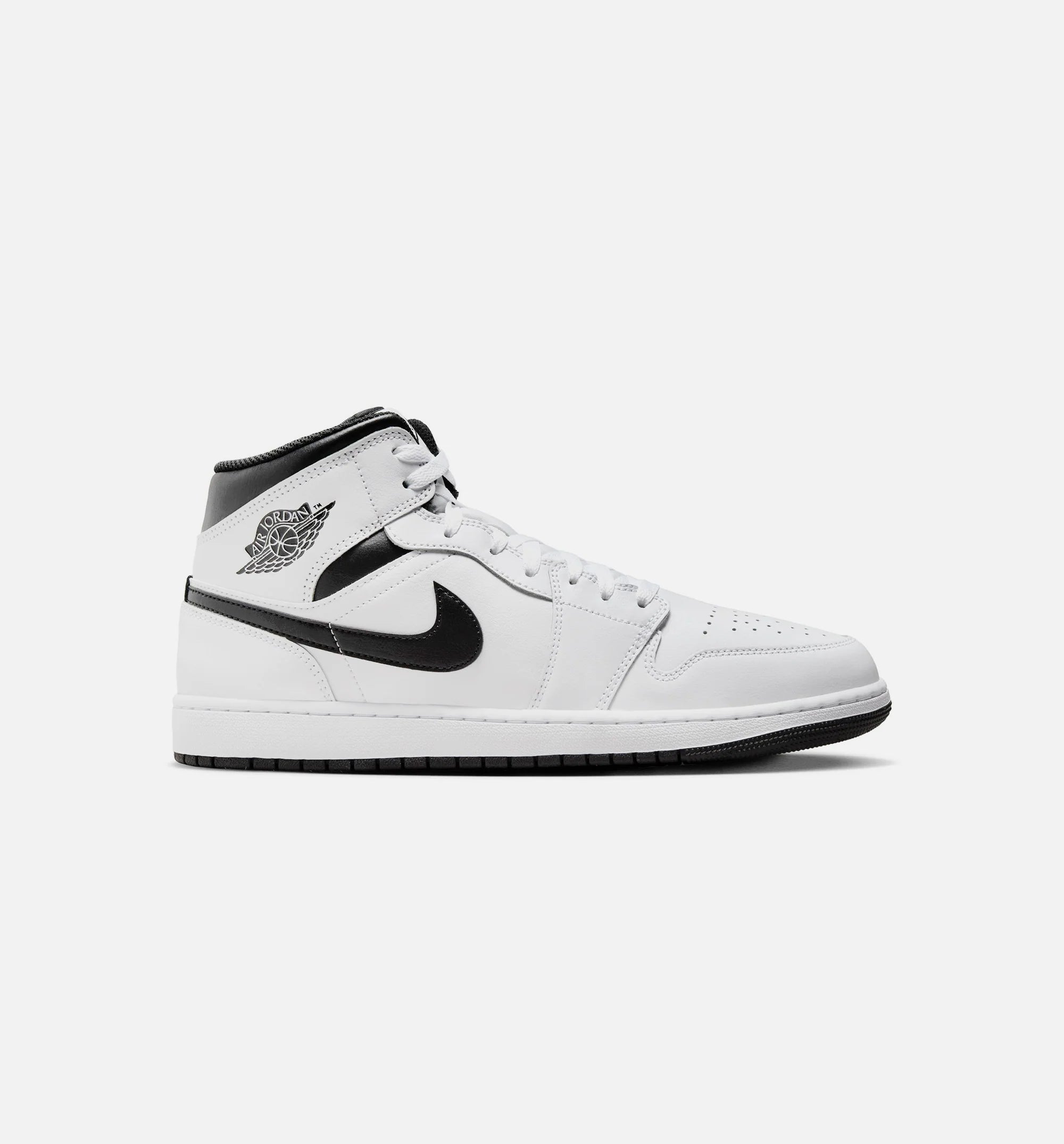 Air Jordan 1 Mid Mens Lifestyle Shoe White Black