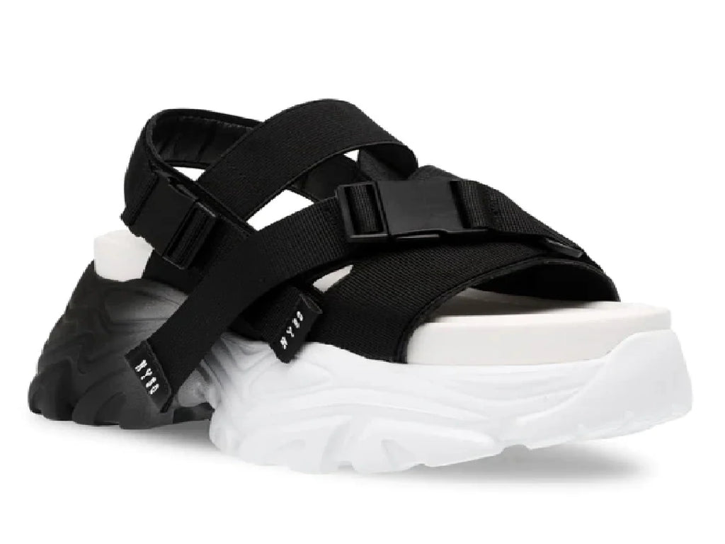 Sandalias Steve Madden Voltz Negro y Blanco para Mujer