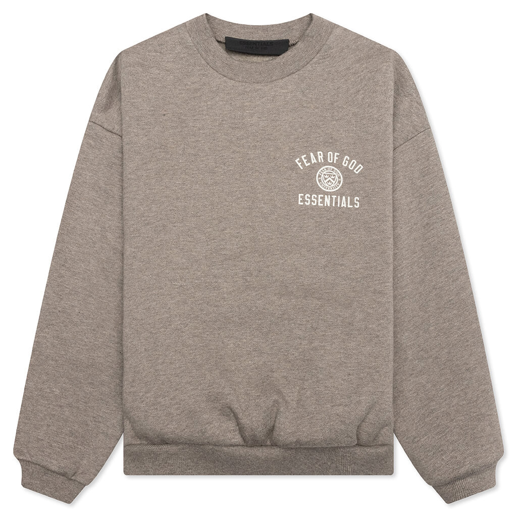 Kids Fleece Crewneck Heather Gray
